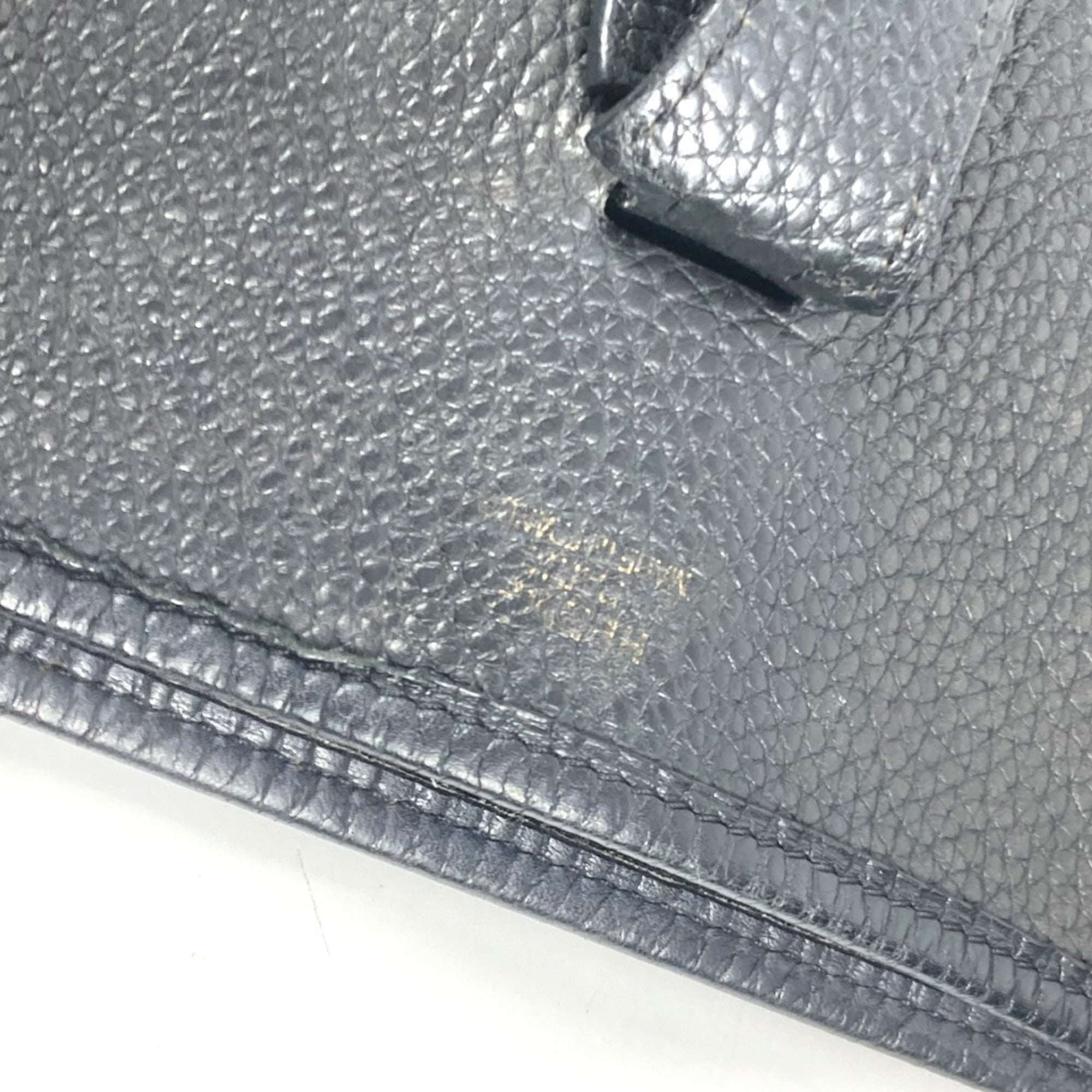 Hermes Black Taurillon Clemence Leather Shoulder Bag (Pre-Owned)