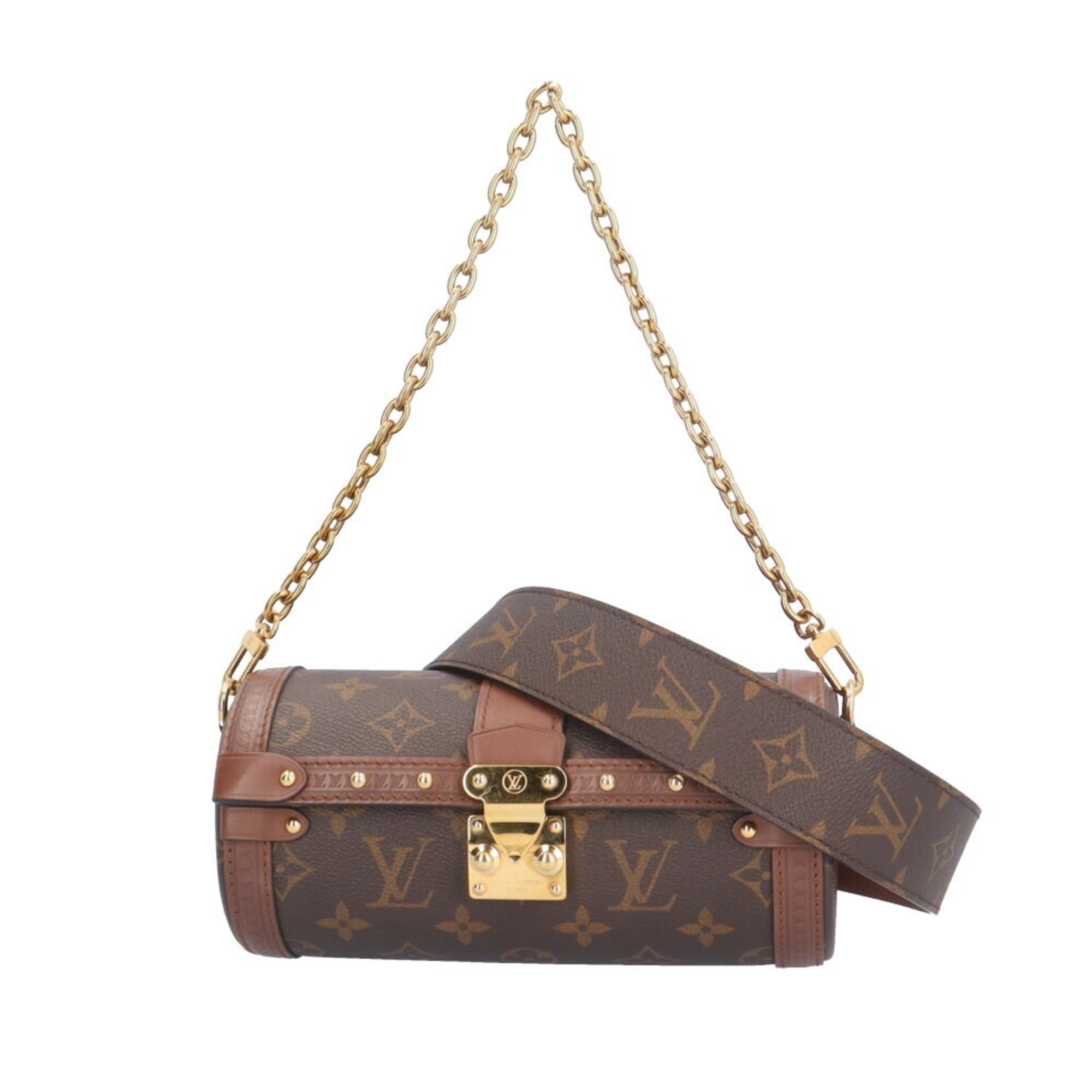 Louis Vuitton Brown Monogram Canvas Shoulder Bag (Pre-Owned)