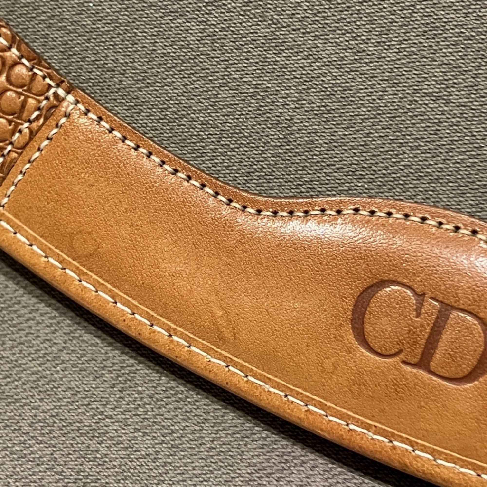 Christian Dior Gray Pvc Clutch Bag (Pre-Owned)