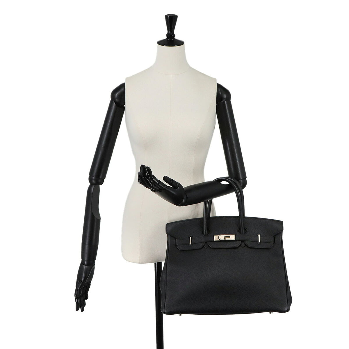 Hermes Birkin Black Togo Leather Handbag (Pre-Owned)