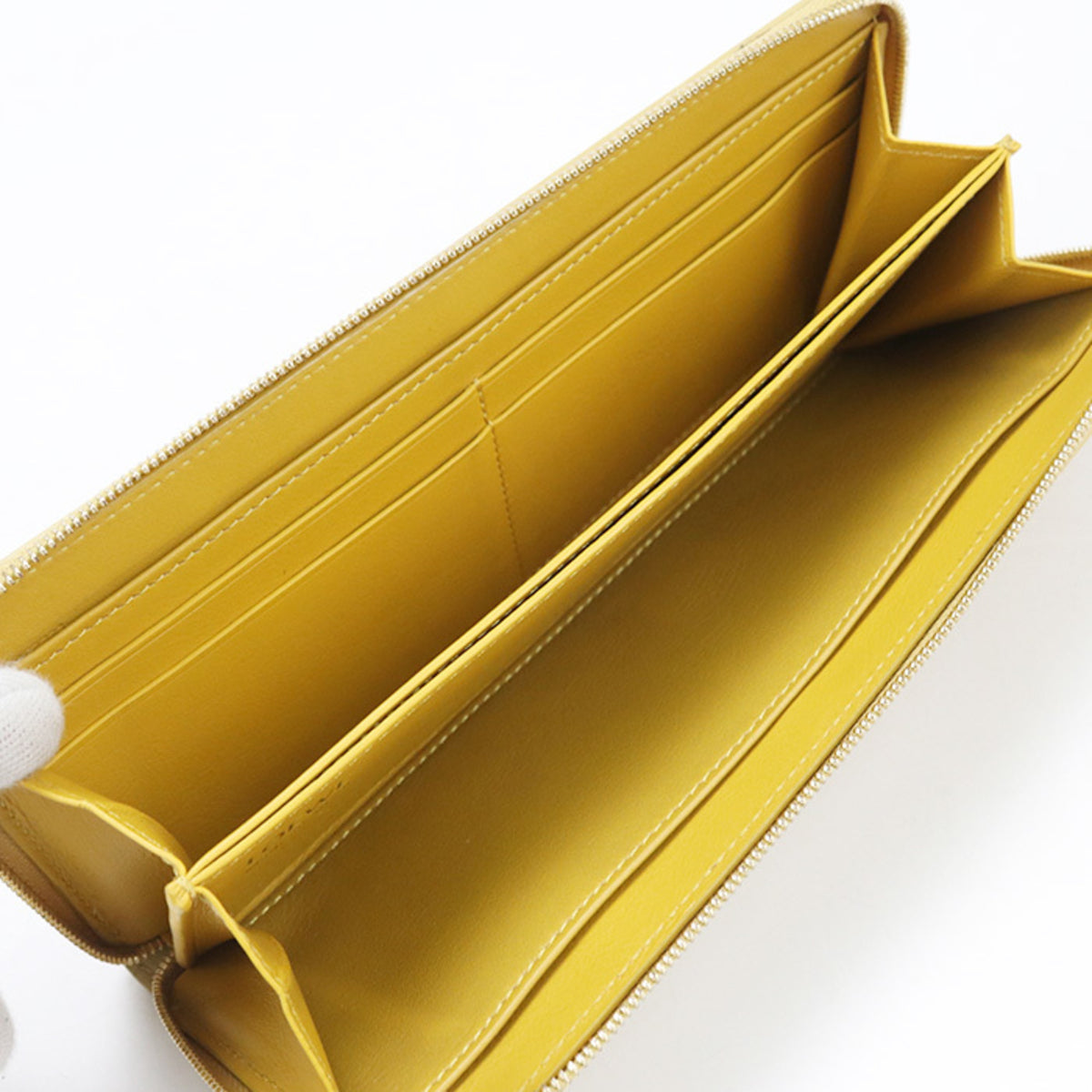 Loewe Yellow Leather Long Wallet (Bi-Fold) (Pre-Owned)