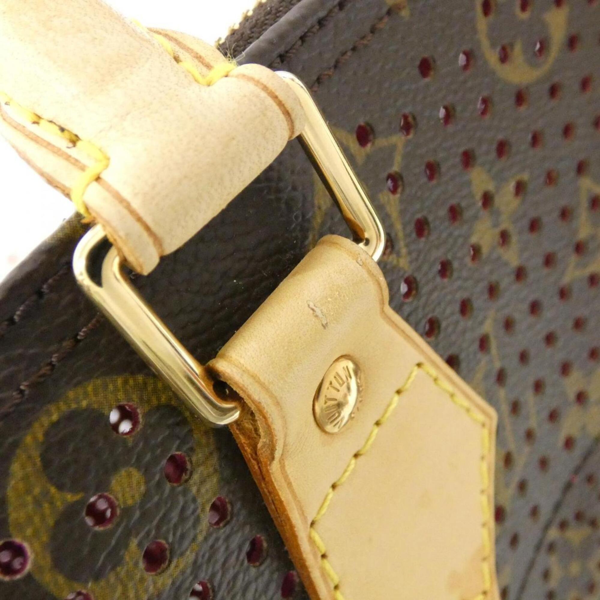 Louis Vuitton Fuchsia Marron Monogram Monogram Perforated Boston Bag (Pre-Owned)