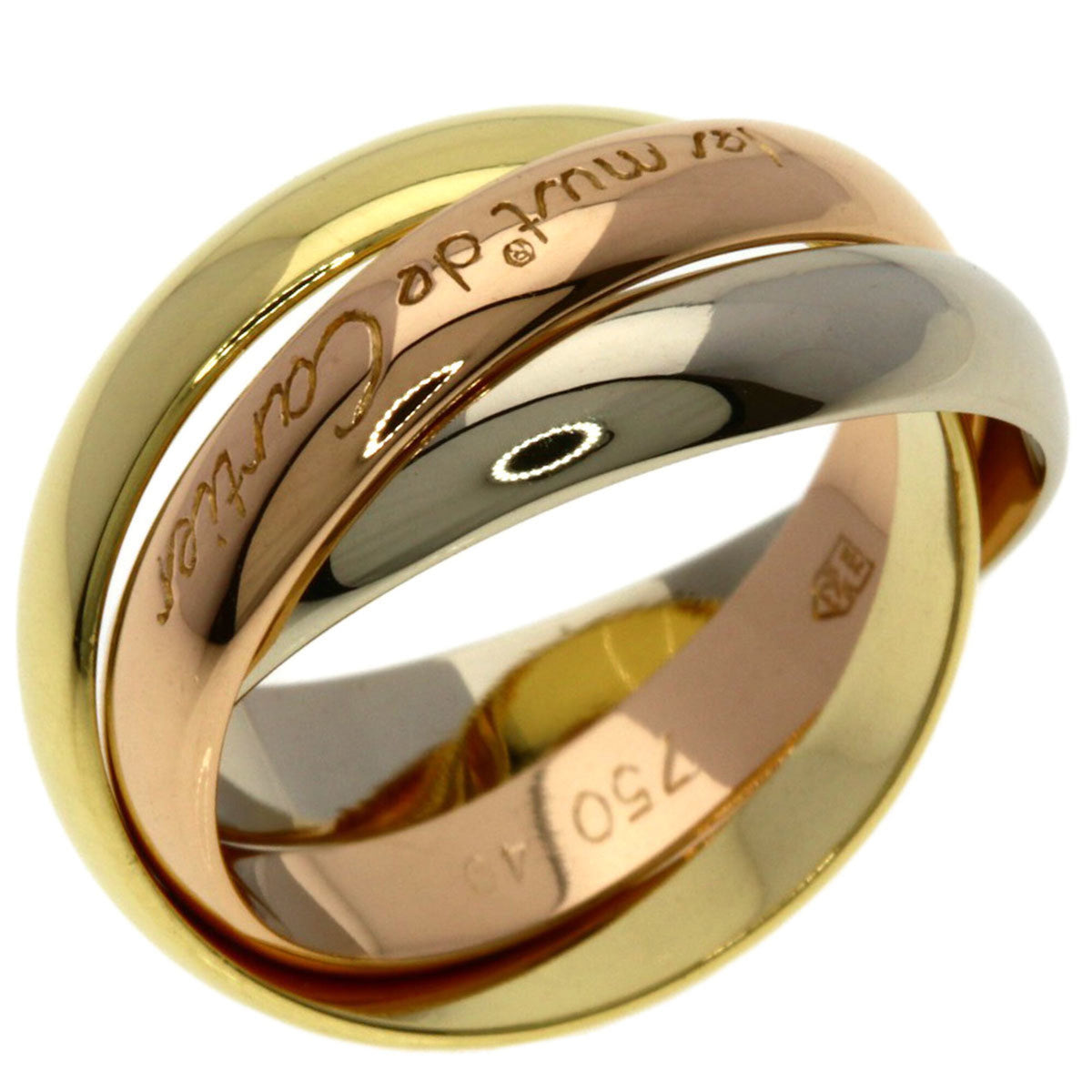 Cartier Trinity Yellow Gold (18K) Pink Gold (18K) White Gold (18K) Band Ring (Pre-Owned)