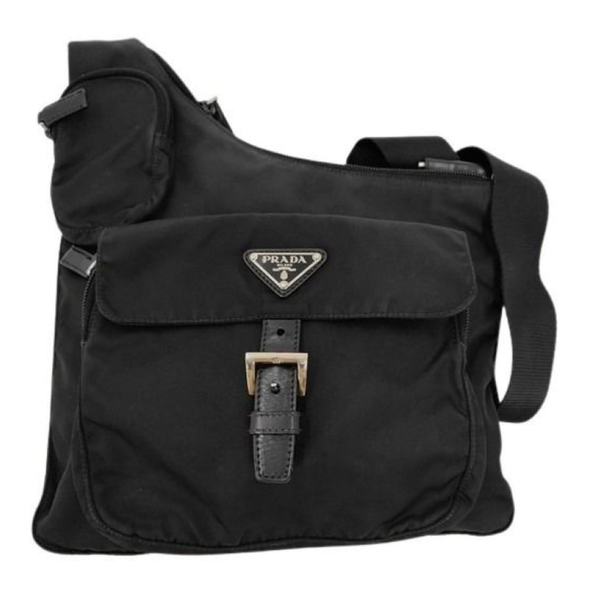 Prada Black Nylon Shoulder Bag (Pre-Owned)