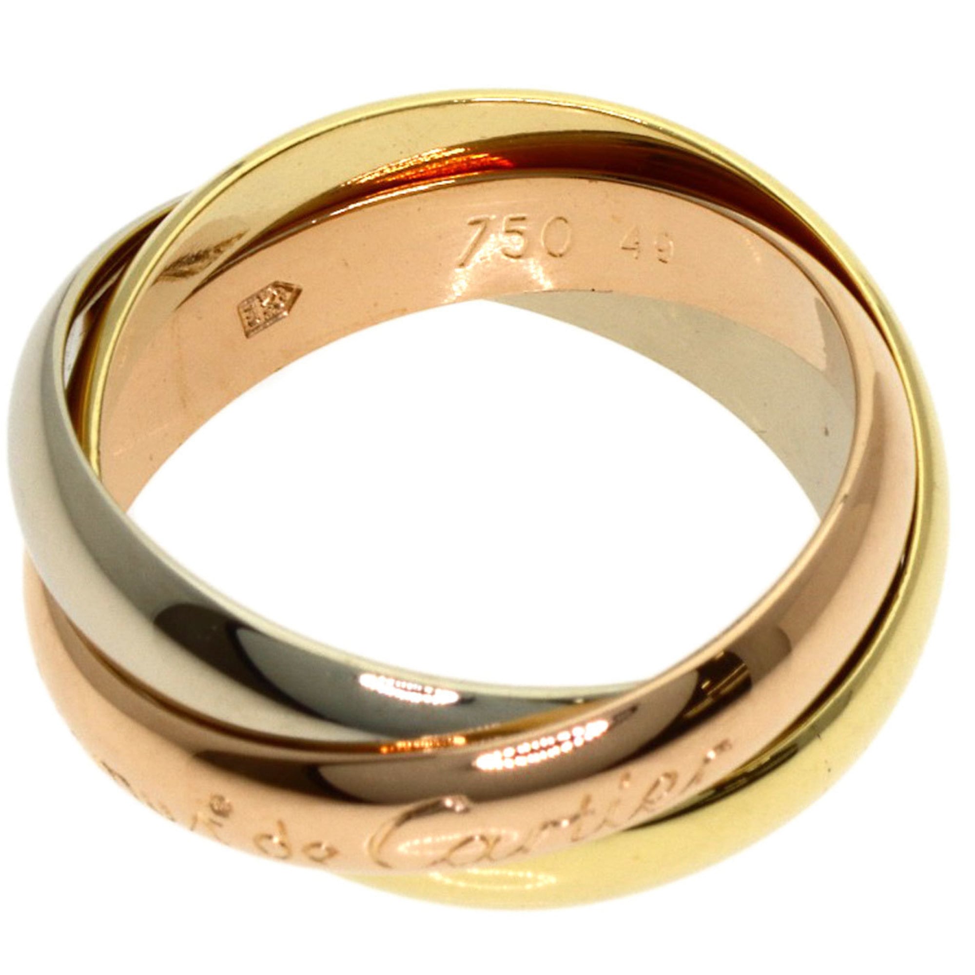 Cartier Yellow Gold (18K) Pink Gold (18K) White Gold (18K) Band Ring (Pre-Owned)