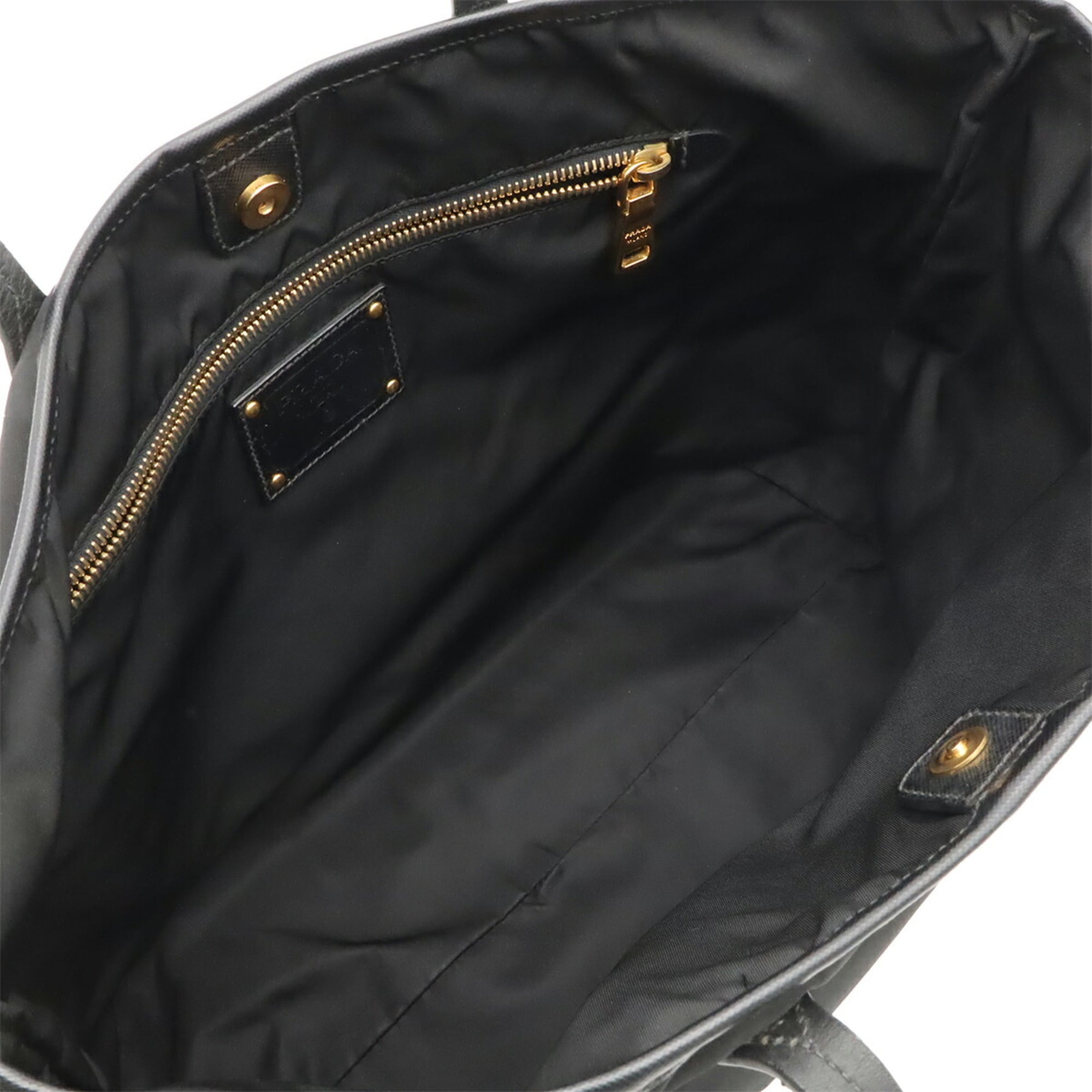 Prada Black Nero Nylon Shoulder Bag Tote Bag (Pre-Owned)