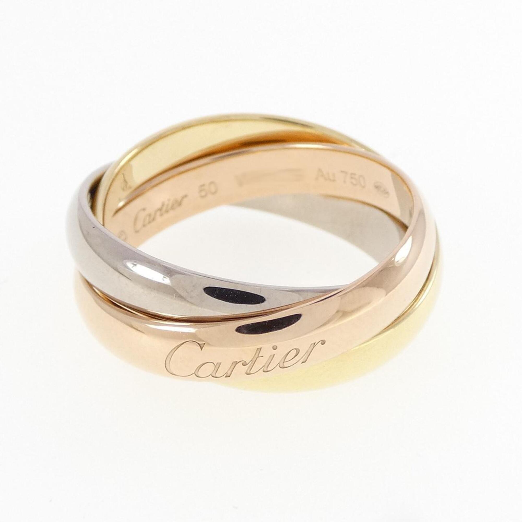Cartier Trinity Yellow Gold (18K) Pink Gold (18K) White Gold (18K) Band Ring (Pre-Owned)