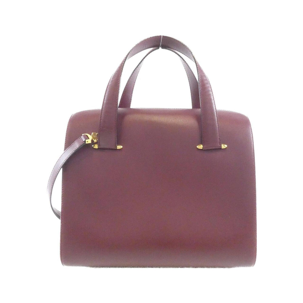 Cartier Red Color Leather Handbag (Pre-Owned)