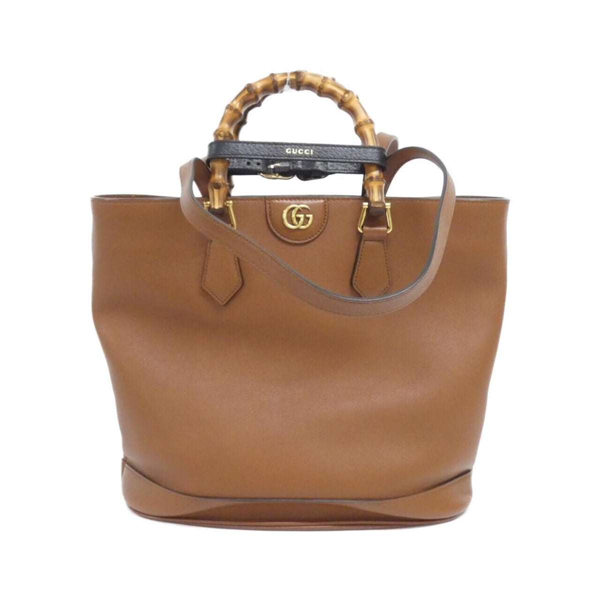 Gucci Brown Leather Handbag (Pre-Owned)
