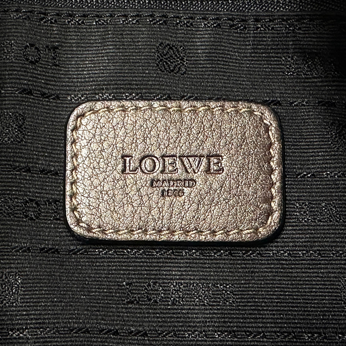 Loewe Brown Metallic Leather Handbag Shoulder Bag (Pre-Owned)