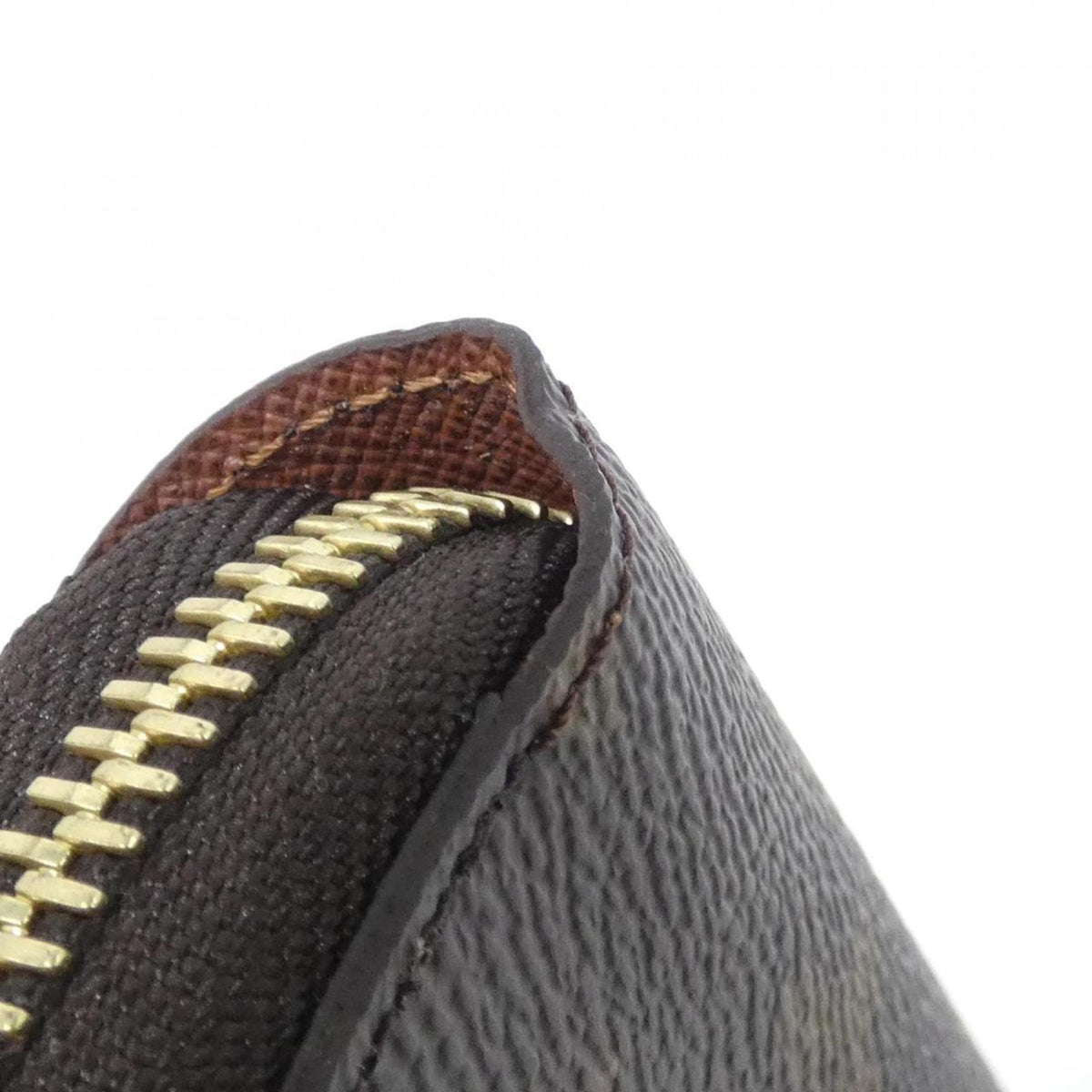 Louis Vuitton Marron Coated Canvas Long Wallet (Bi-Fold) (Pre-Owned)