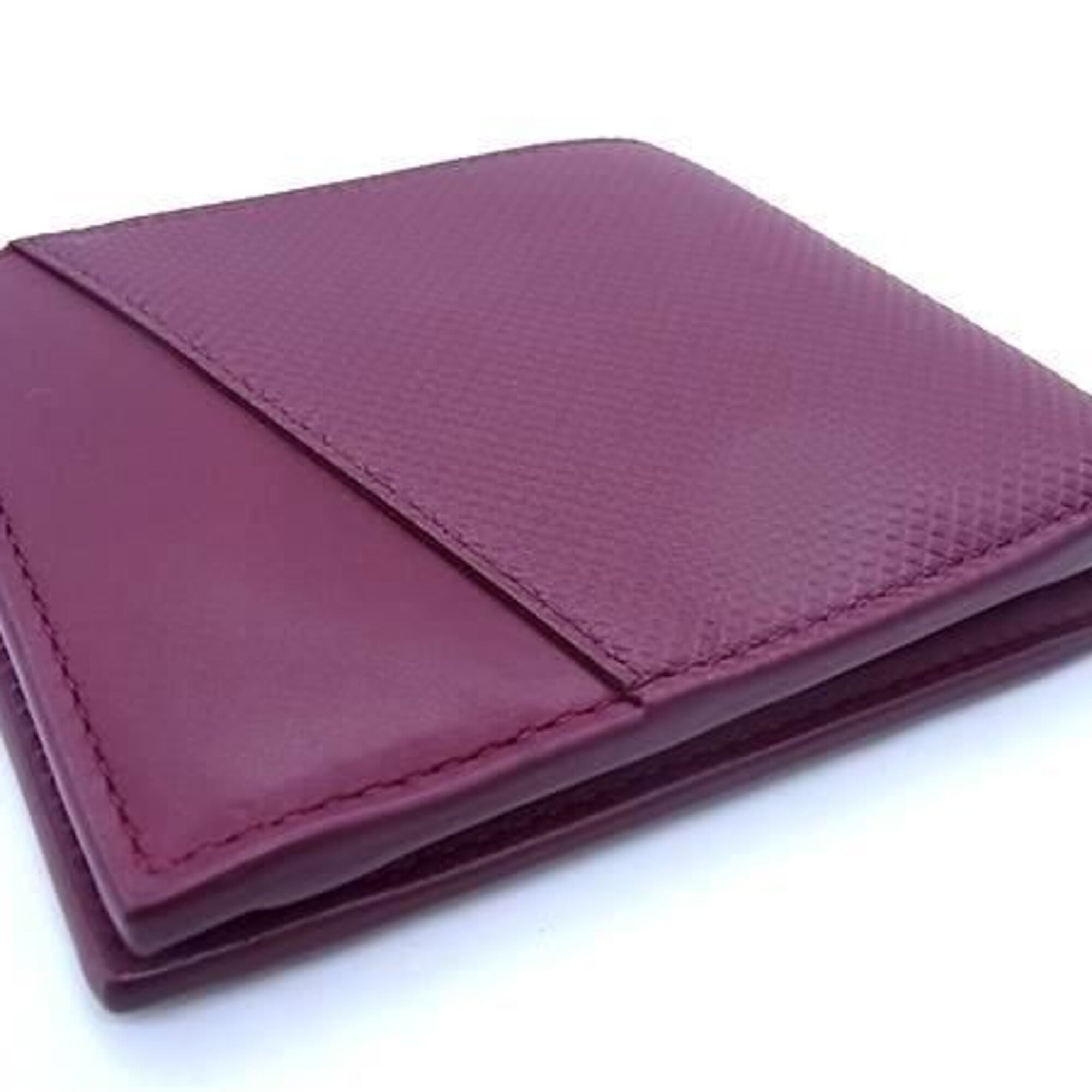 Bottega Veneta Bordeaux Leather Wallet (Bi-Fold) (Pre-Owned)