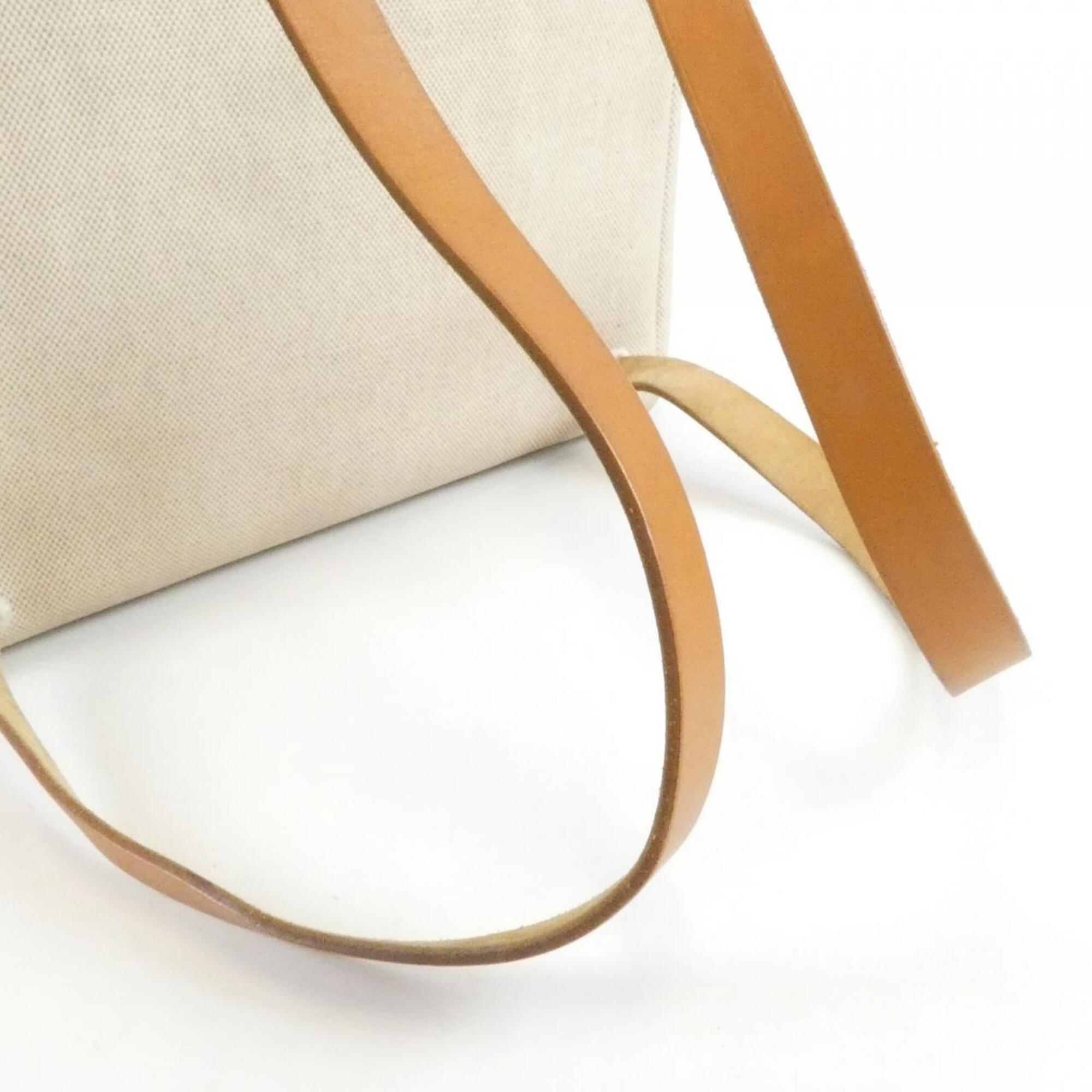 Hermes Her Bag Natural Toile H Backpack (Pre-Owned)