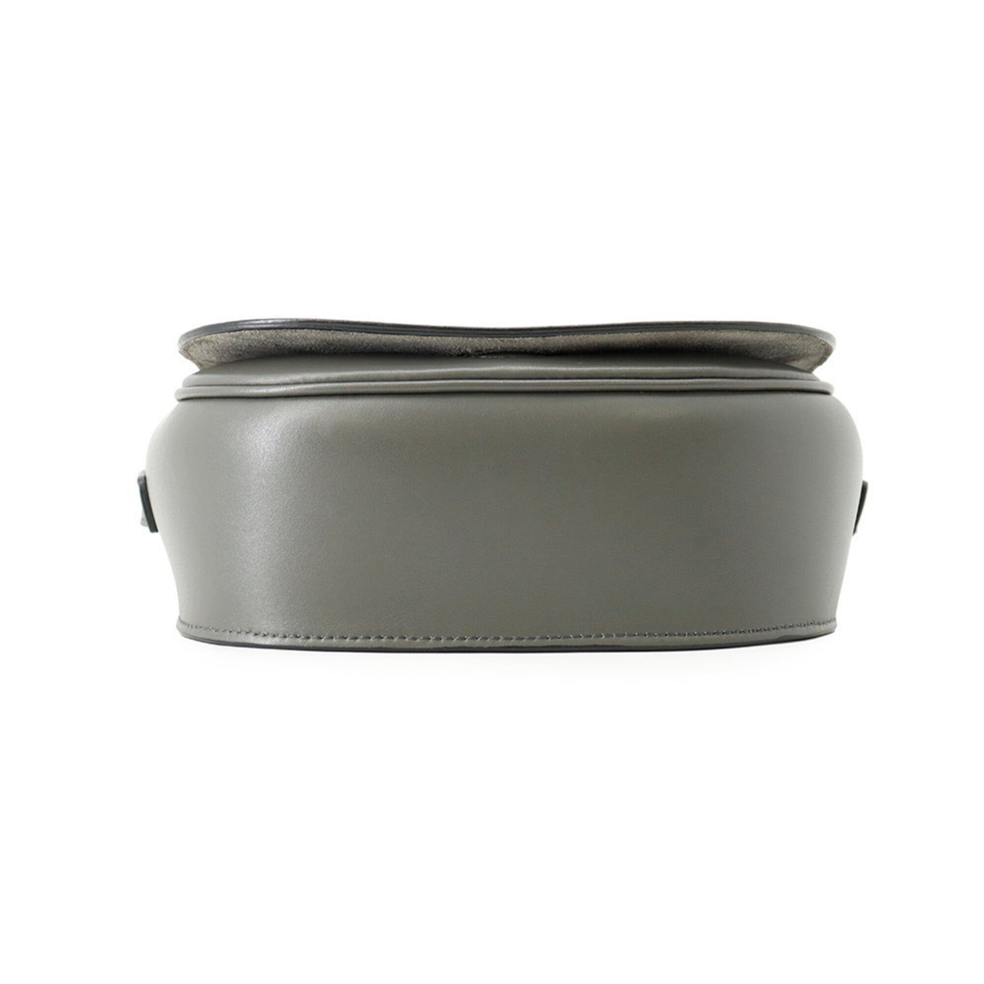 Celine Gray Leather Shoulder Bag (Pre-Owned)