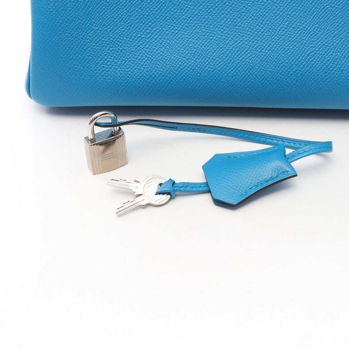 Hermes Blue Epsom Leather Handbag (Pre-Owned)