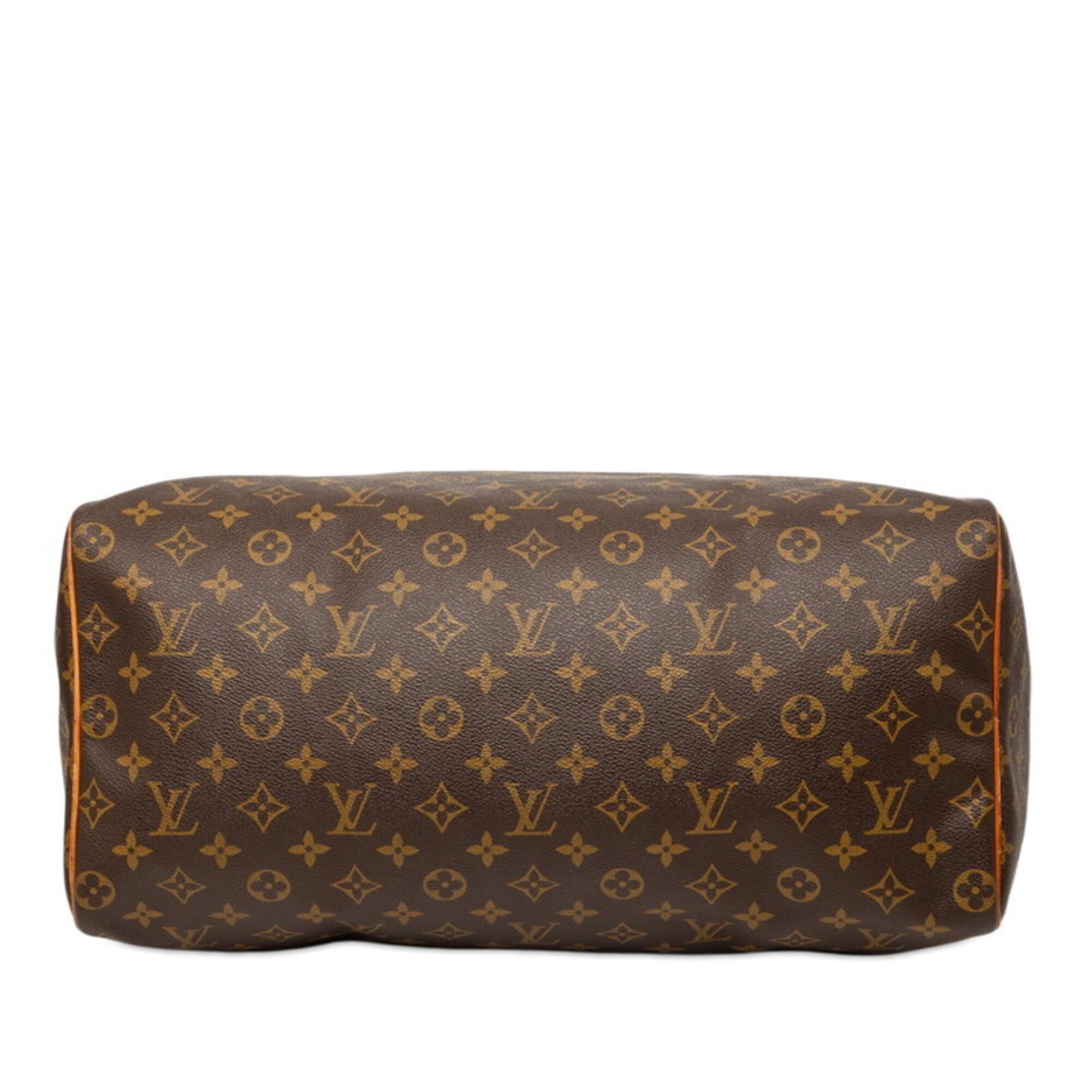 Louis Vuitton Brown Pvc Leather Boston Bag Handbag (Pre-Owned)