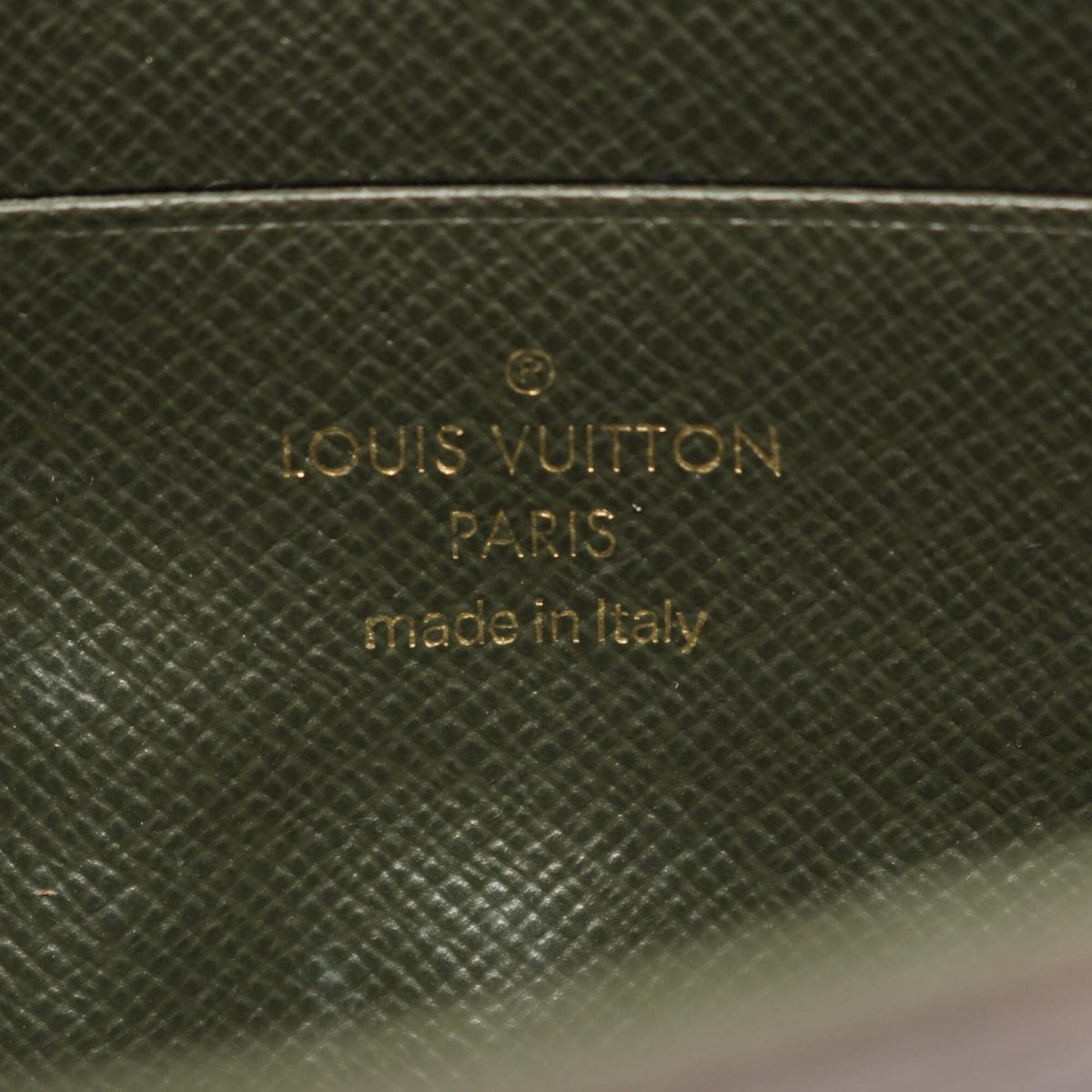 Louis Vuitton Brown Green Pvc Handbag Pochette Shoulder Bag (Pre-Owned)