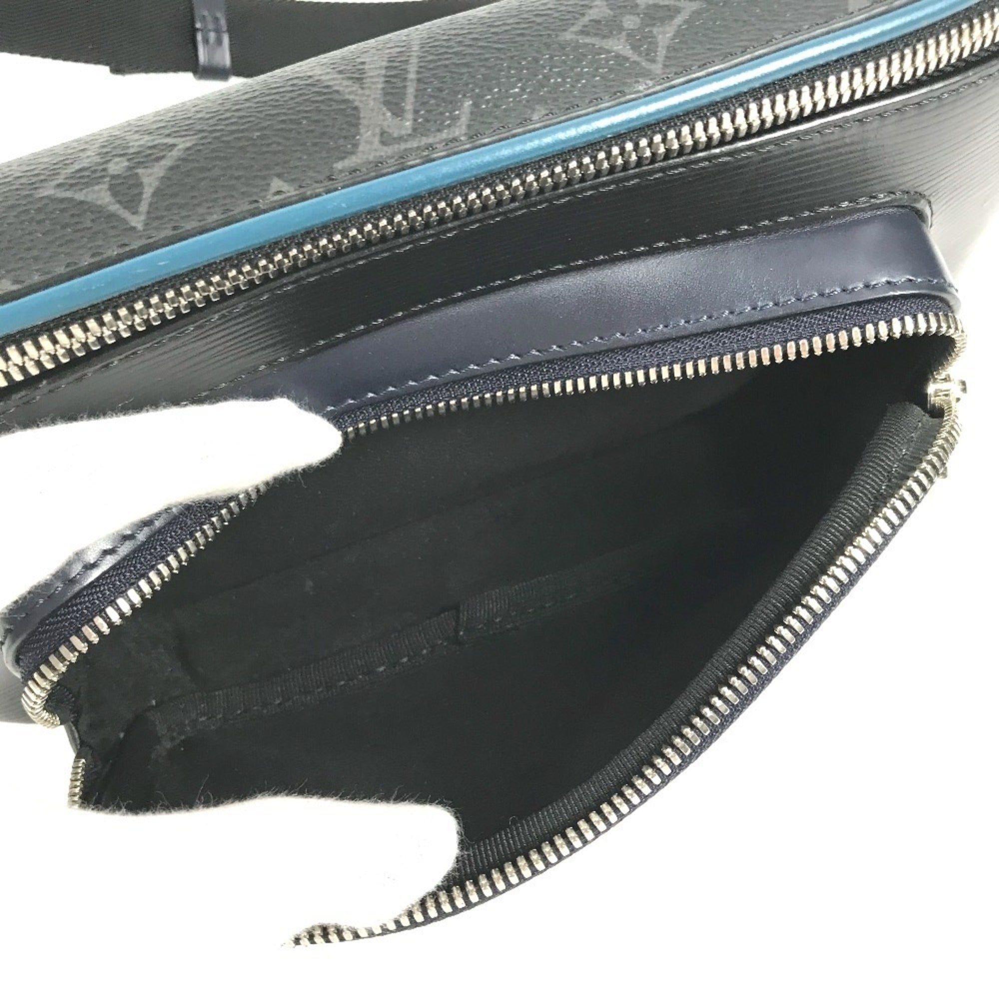 Louis Vuitton Blue Monogram Eclipse Navy Monogram Eclipse Epi Leather Fanny Pack Shoulder Bag (Pre-Owned)