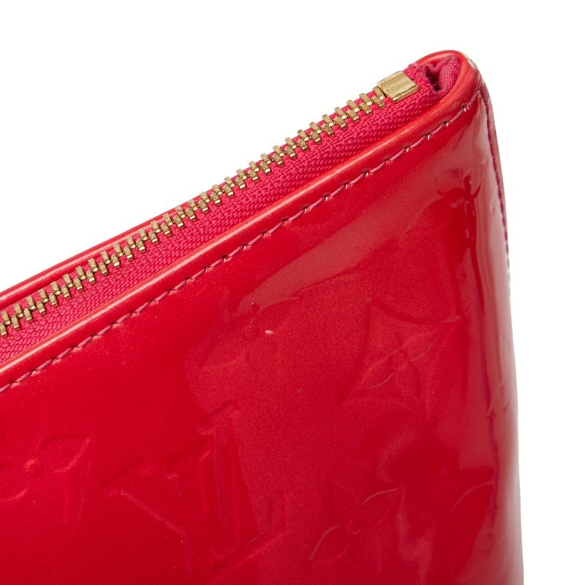 Louis Vuitton Monogram Vernis Rose Pop Patent Leather Handbag (Pre-Owned)