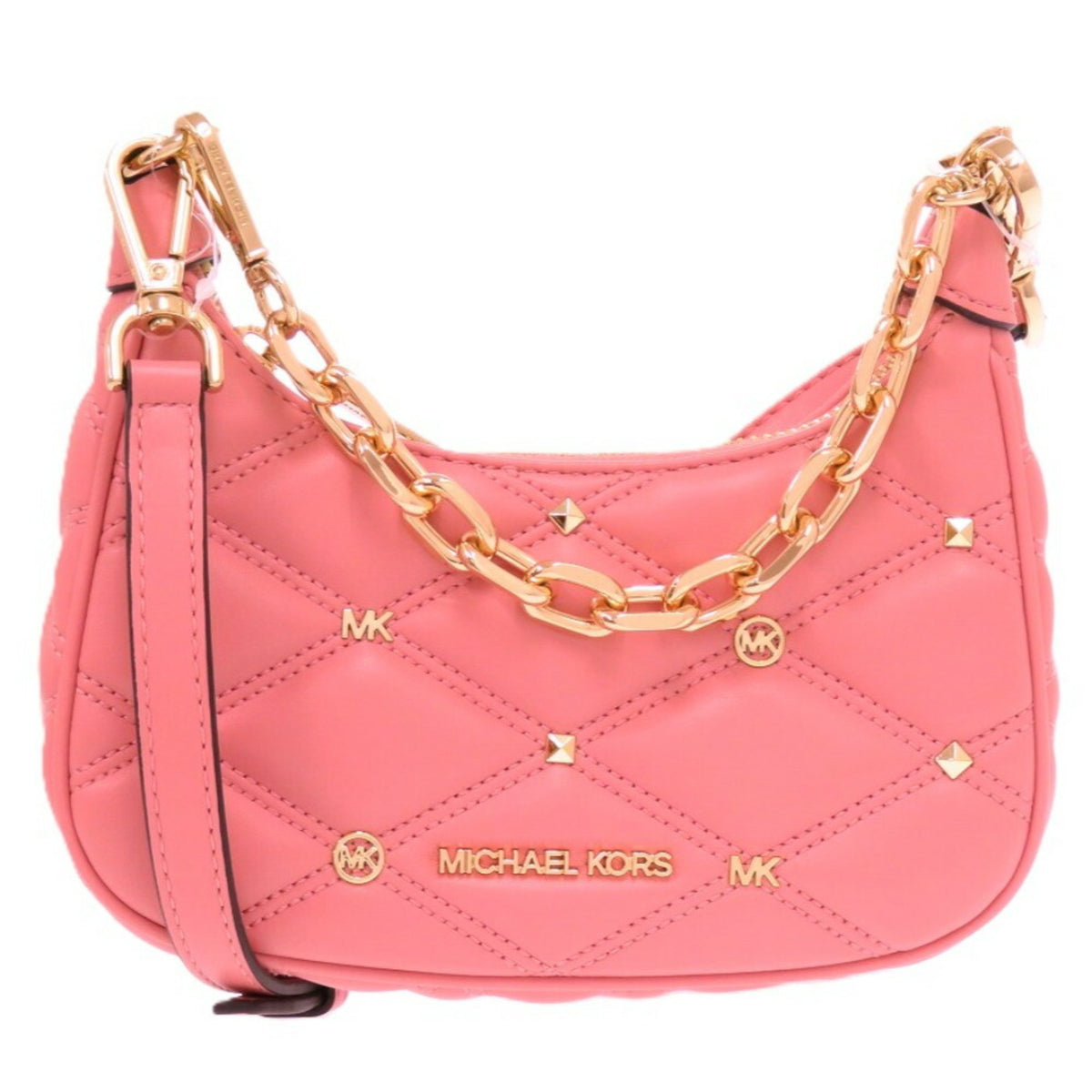 Michael Kors Pink Pvc Nylon Shoulder Bag (Pre-Owned)