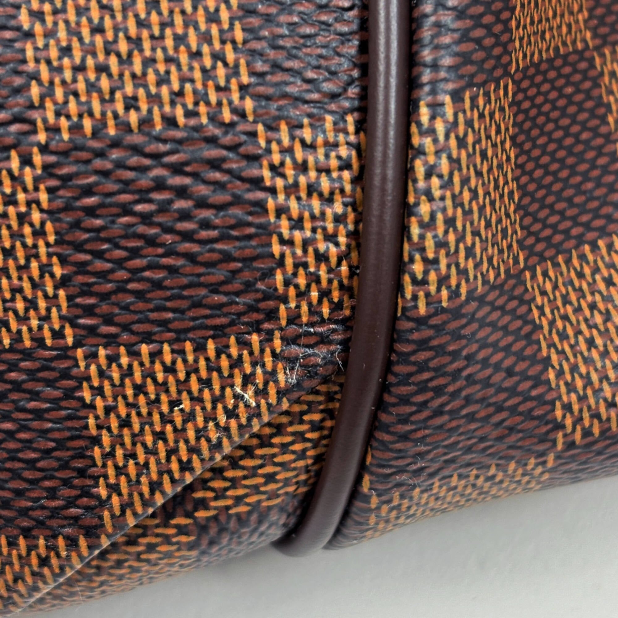 Louis Vuitton Damier Brown Damier Canvas Shoulder Bag Tote Bag (Pre-Owned)