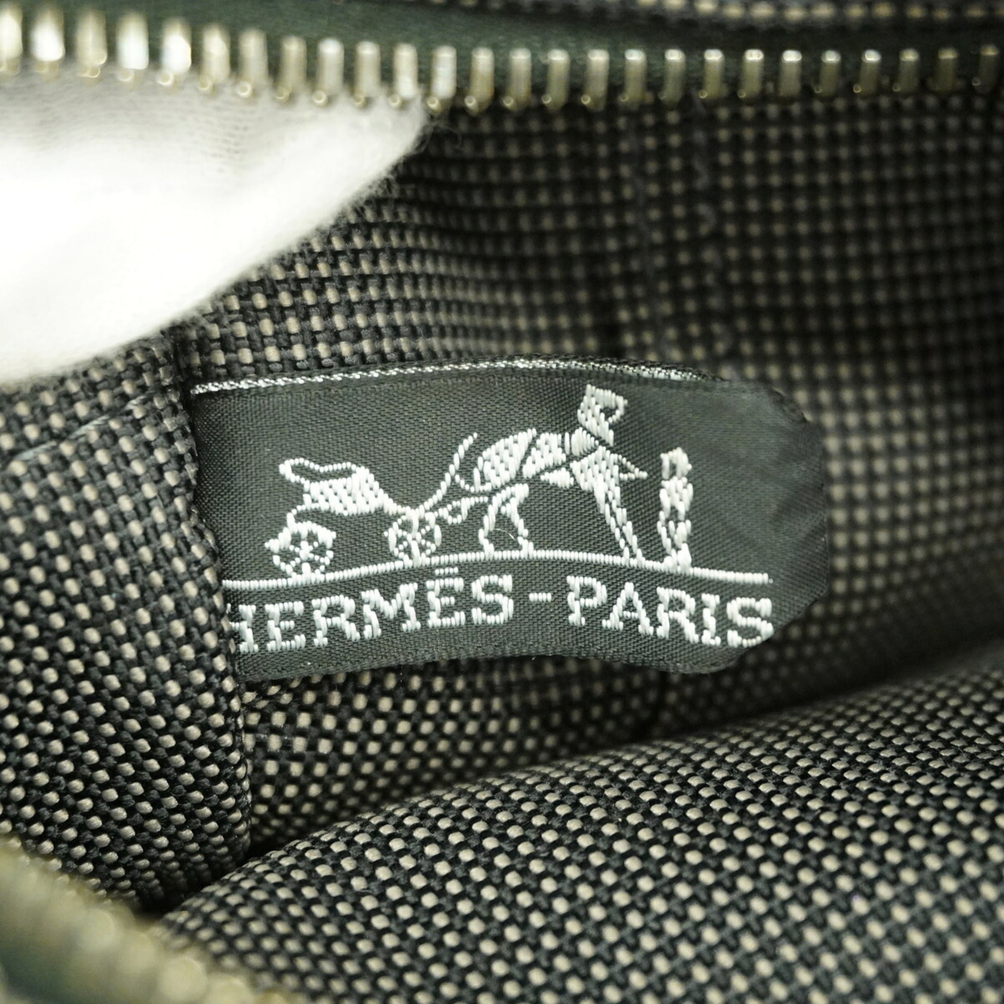 Hermes Gray Nylon Tote Bag (Pre-Owned)