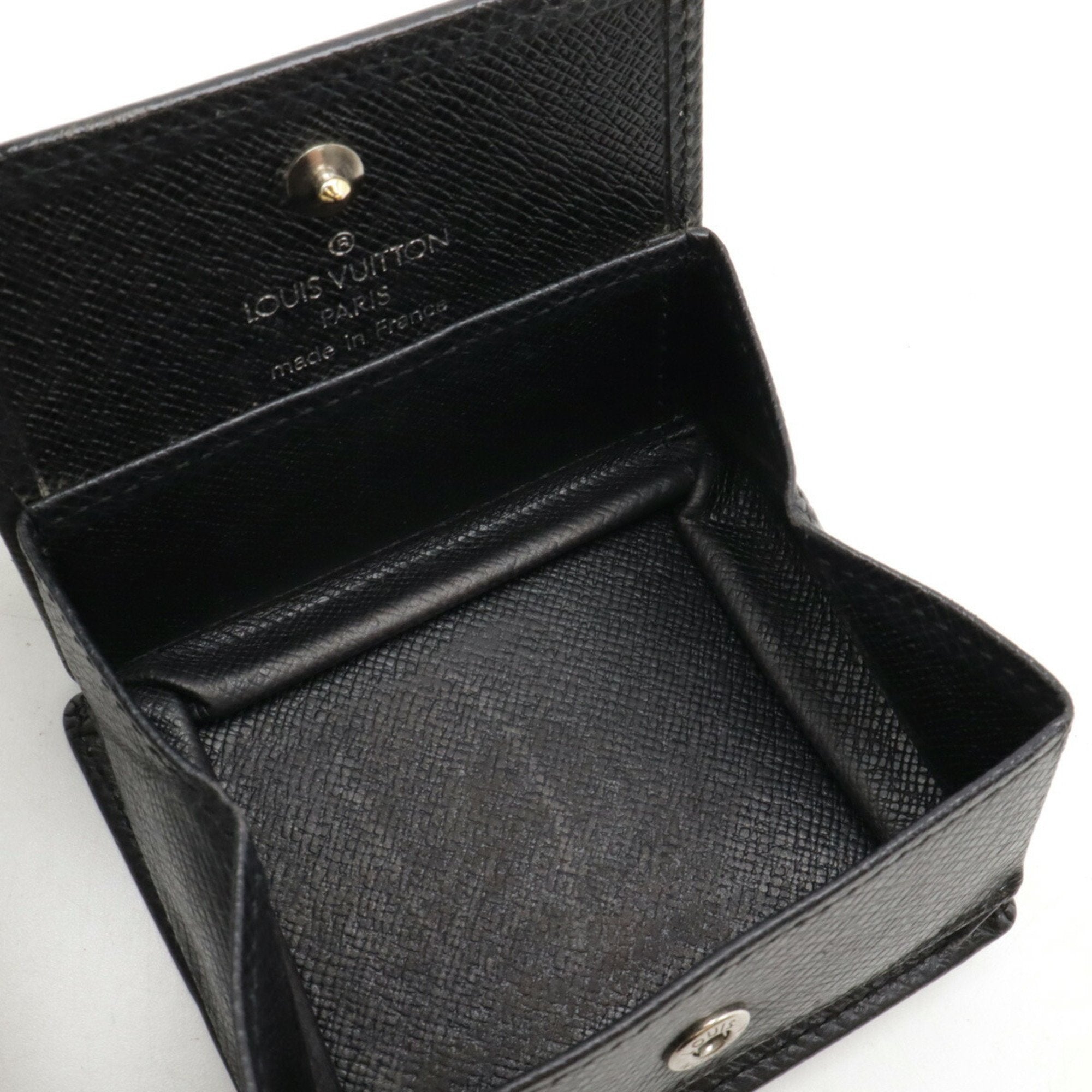 Louis Vuitton Taiga Ardoise Taiga Leather Coin Purse/Coin Case (Pre-Owned)