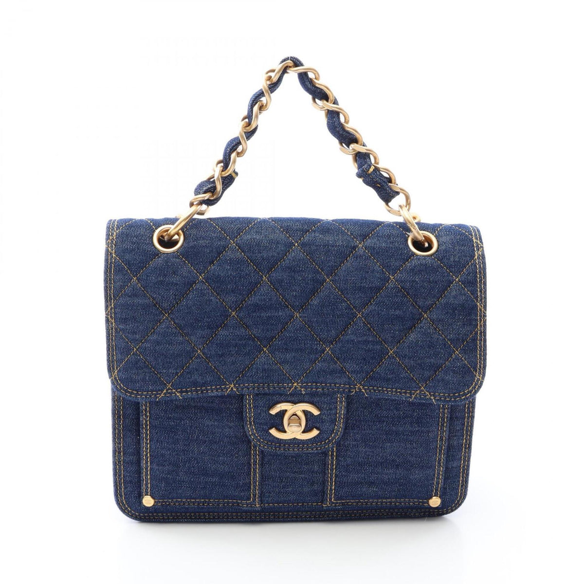 Chanel Blue Denim Backpack (Pre-Owned)