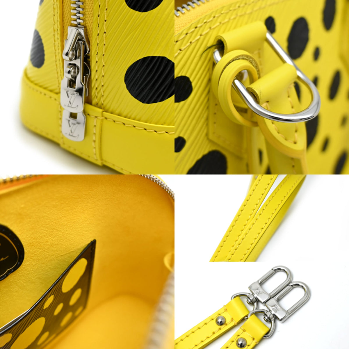 Louis Vuitton Black Yellow Epi Leather Handbag (Pre-Owned)