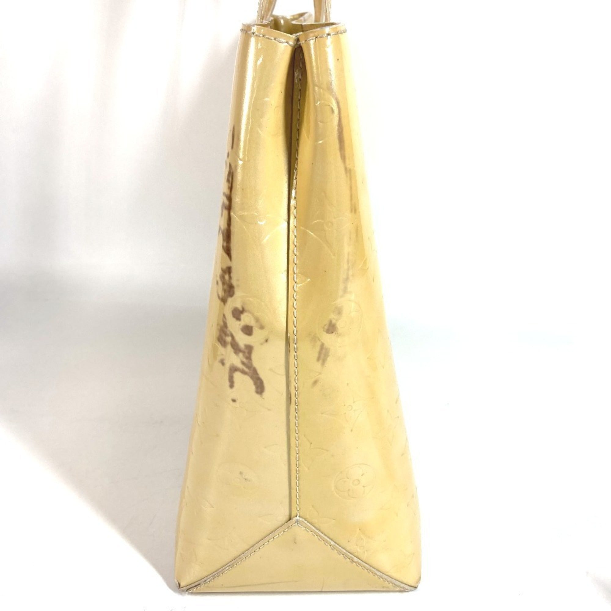 Louis Vuitton Beige Blanc Corail Monogram Vernis Handbag Shoulder Bag Tote Bag (Pre-Owned)