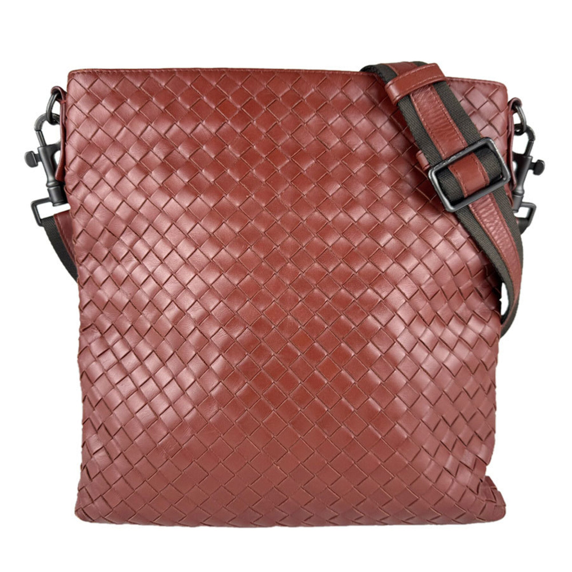 Bottega Veneta Brown Intrecciato Shoulder Bag (Pre-Owned)