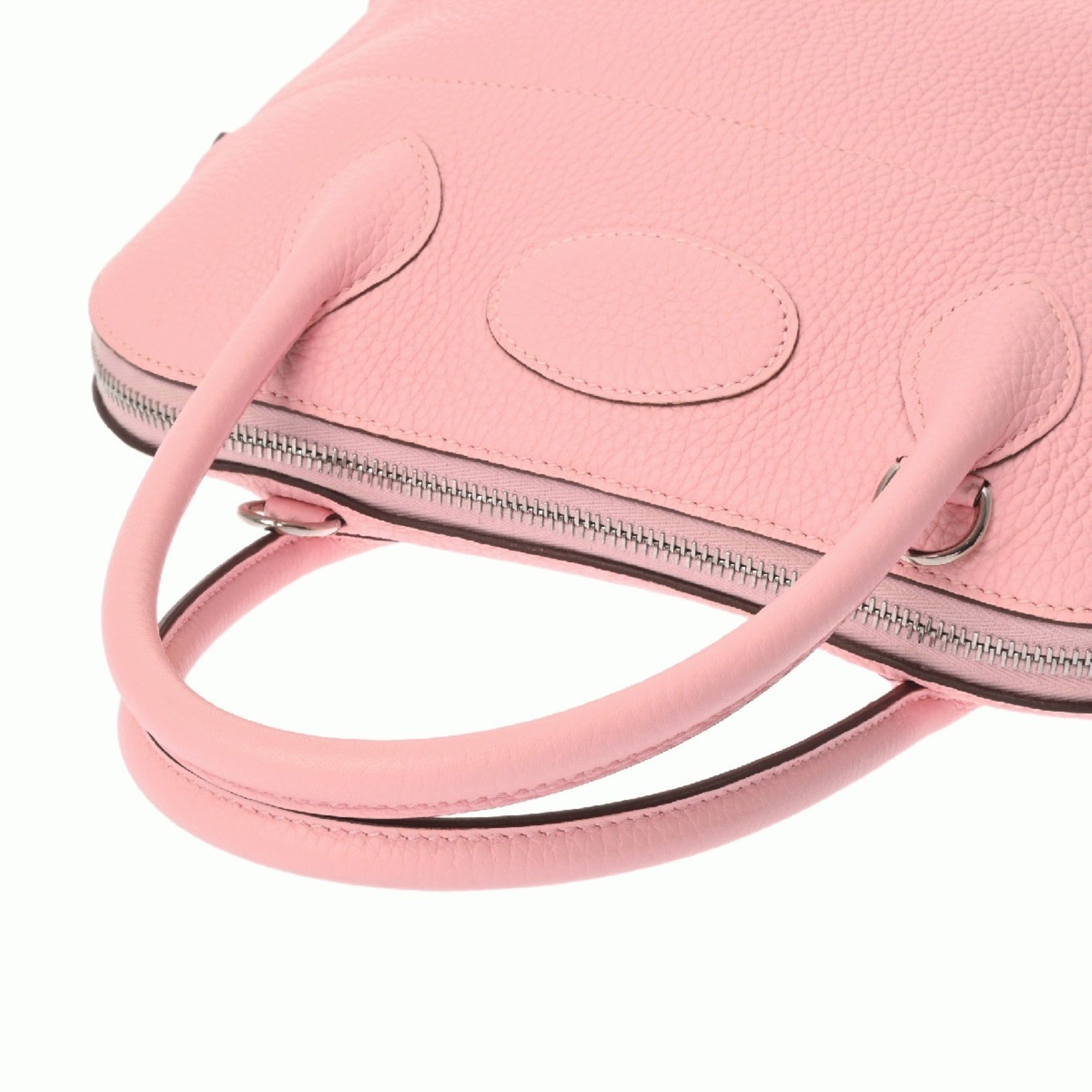 Hermes Bolide Rose Sakura Taurillon Clemence Leather Handbag (Pre-Owned)