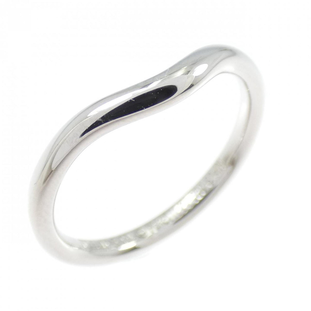 Tiffany Silver Platinum 950 Band Ring (Pre-Owned)