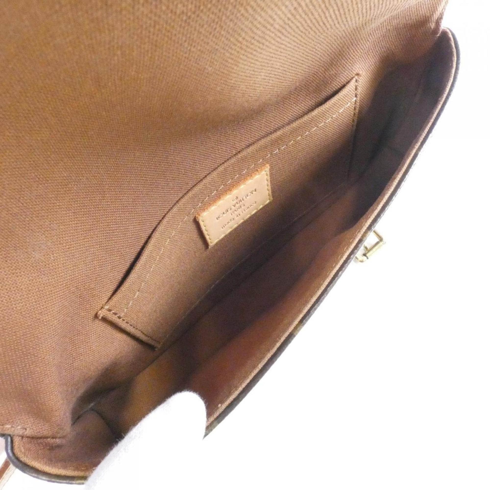 Louis Vuitton Brown Coated Canvas Fanny Pack Pochette (Pre-Owned)