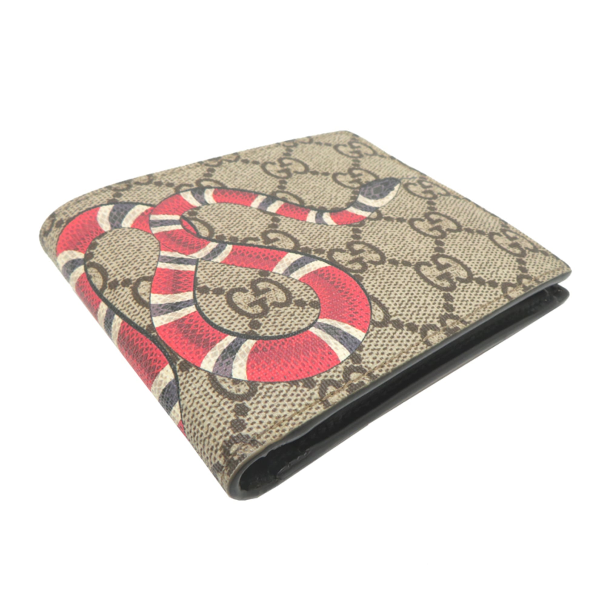 Gucci Gg Supreme Leather Wallet (Bi-Fold) (Pre-Owned)