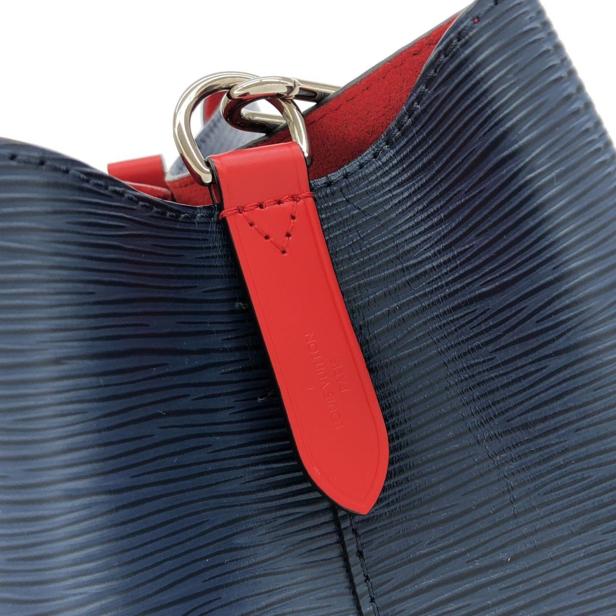 Louis Vuitton Dark Blue Indigo Leather Shoulder Bag (Pre-Owned)