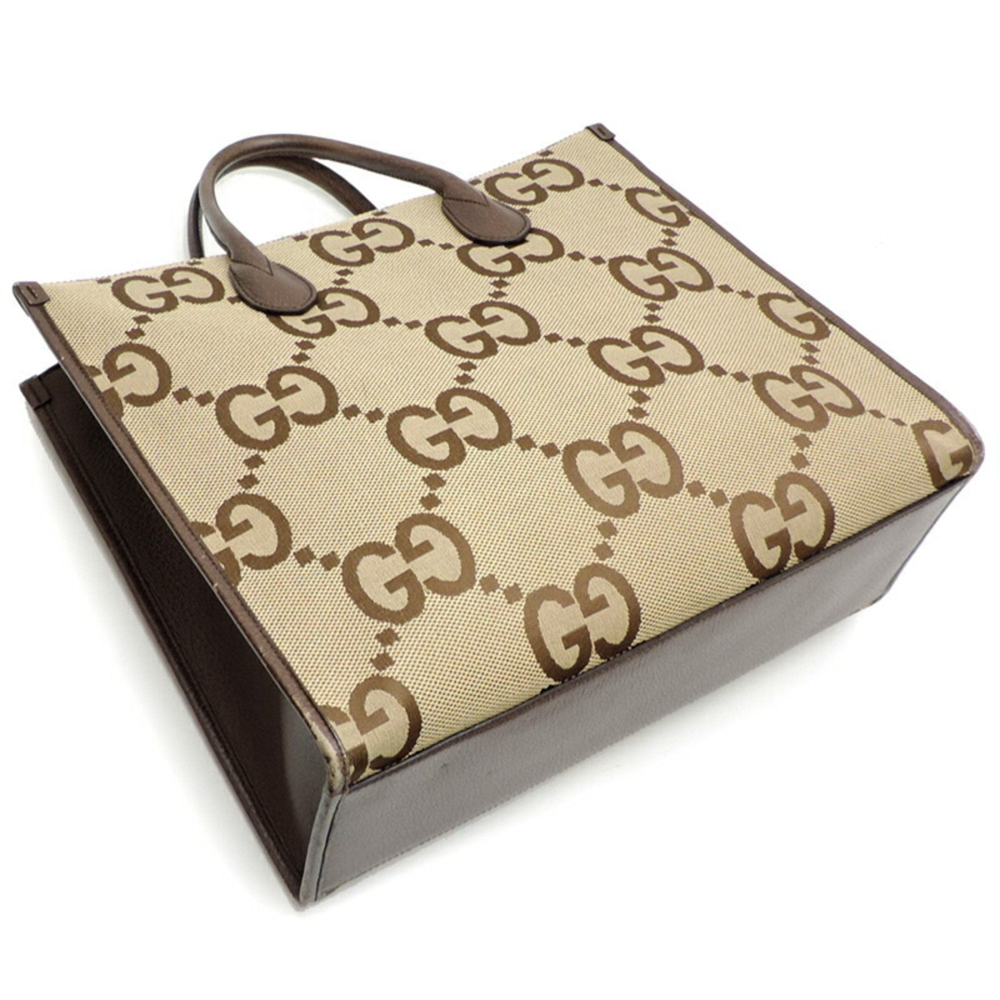 Gucci Beige Leather Tote Bag (Pre-Owned)