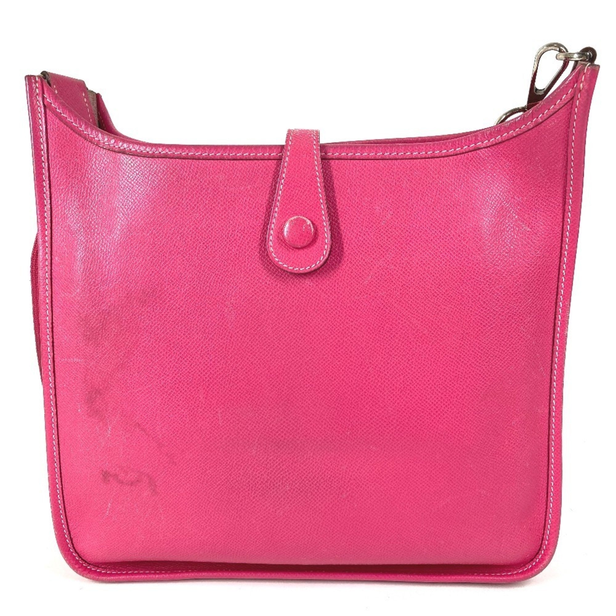 Hermes Pink Rose Tyrien Epsom Leather Shoulder Bag (Pre-Owned)