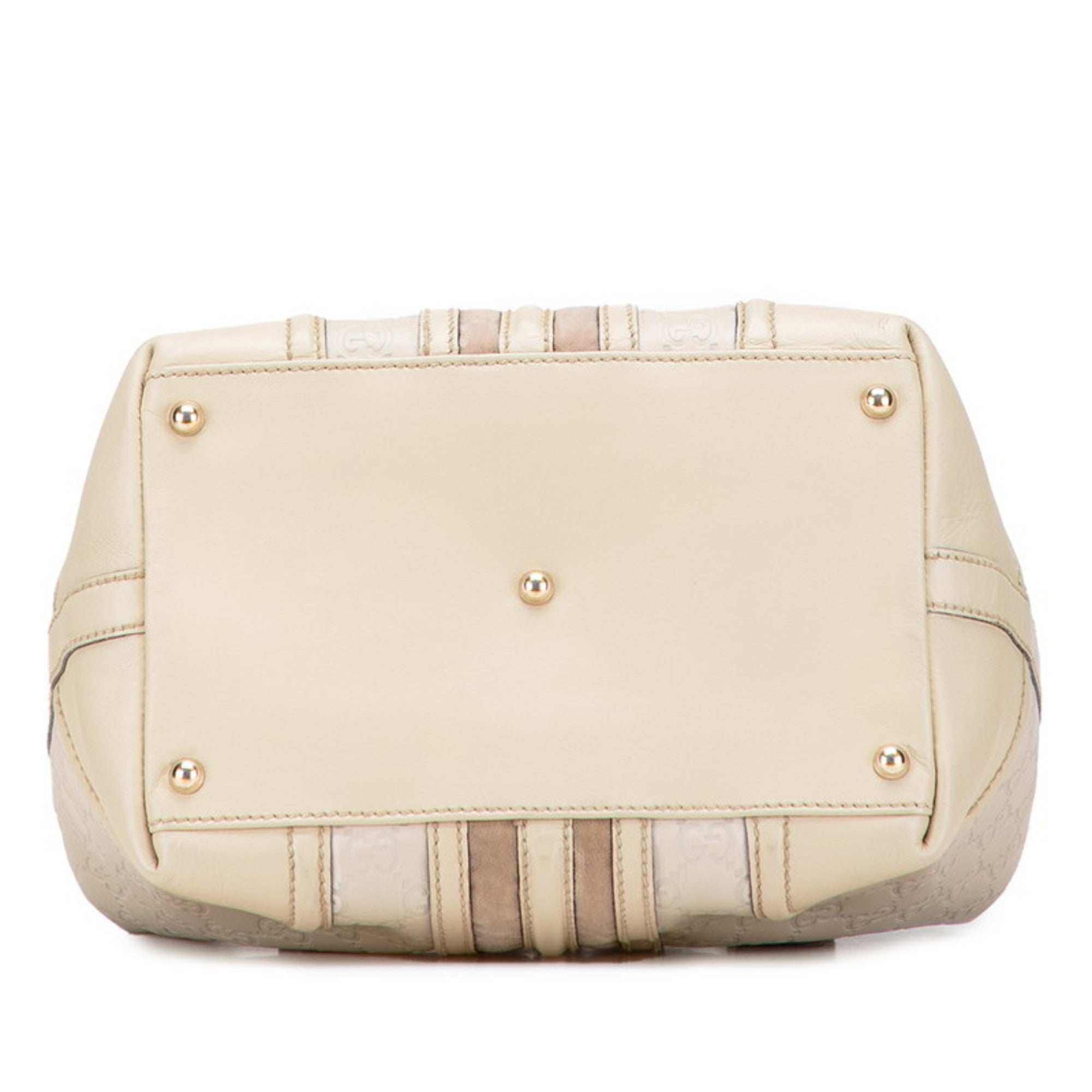 Gucci Guccissima Beige Leather Handbag (Pre-Owned)