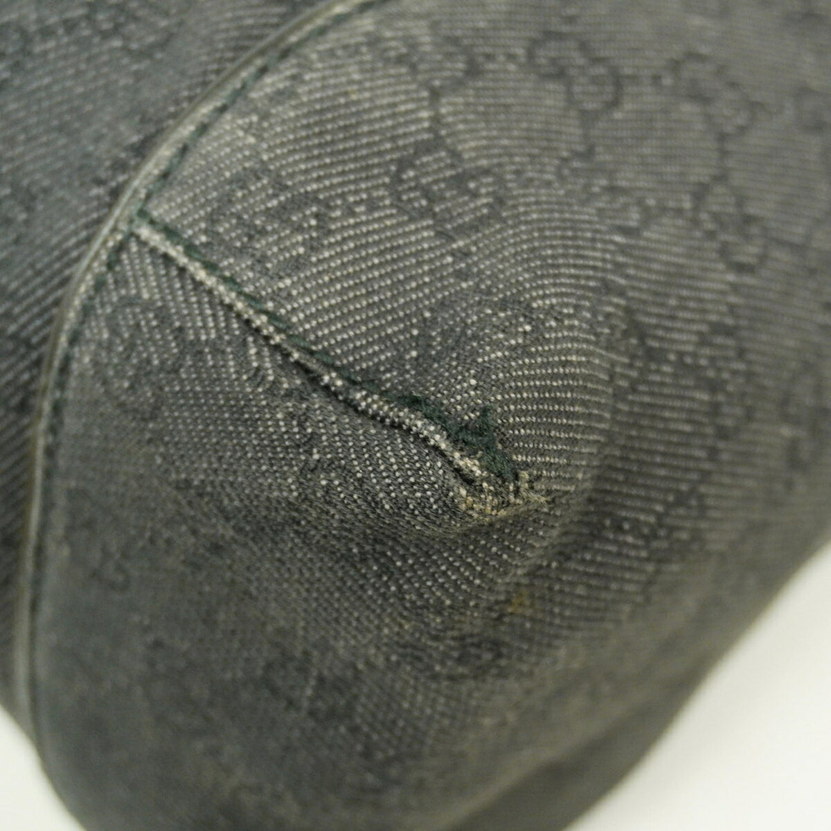 Gucci Black Denim Shoulder Bag (Pre-Owned)