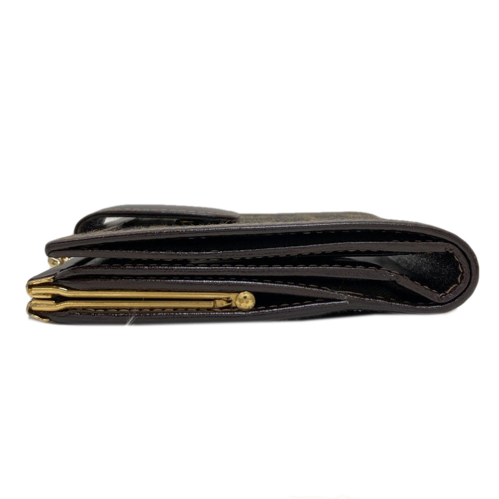Fendi Brown Canvas Leather Wallet (Bi-Fold) (Pre-Owned)