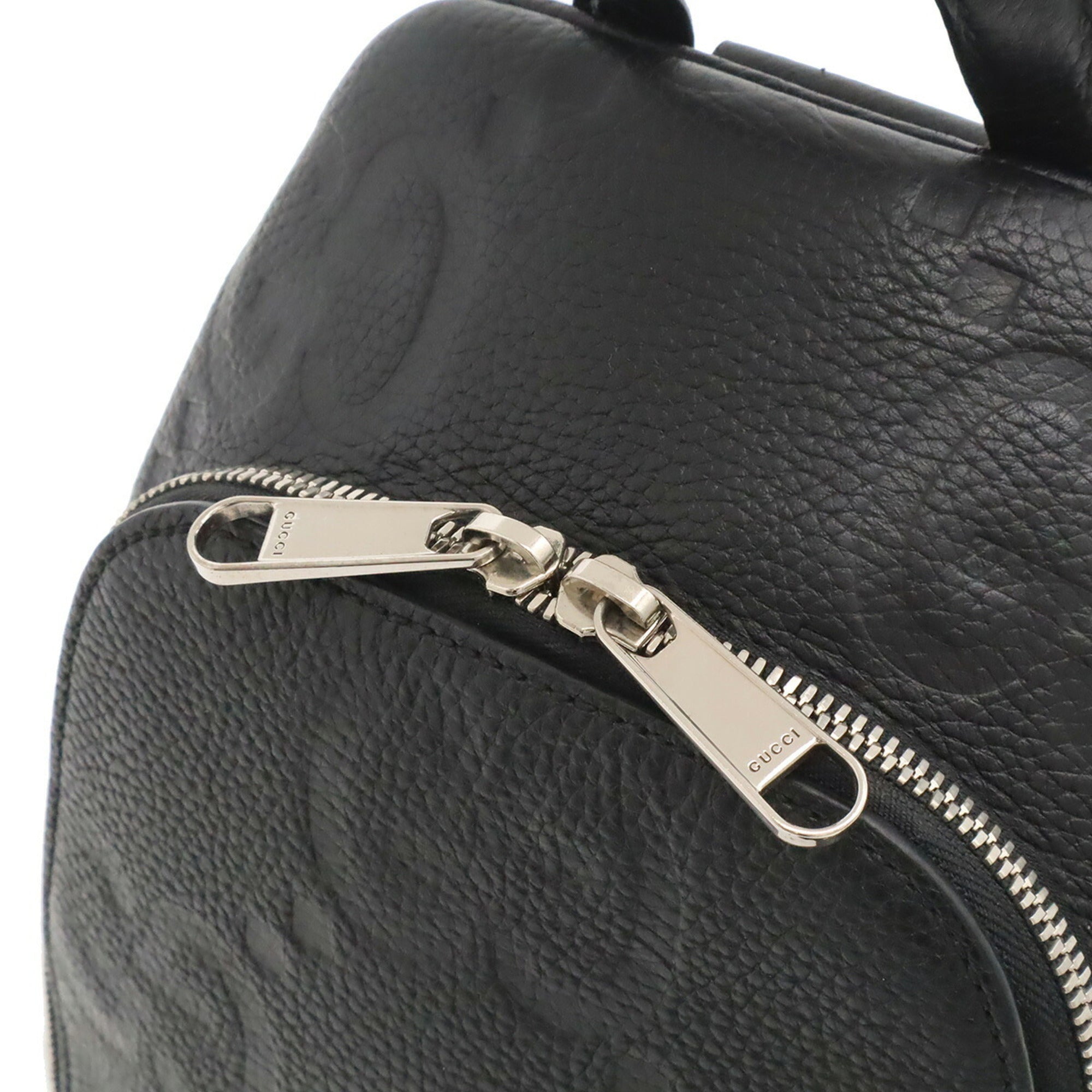 Gucci Black Leather Shoulder Bag Sling Bag (Pre-Owned)