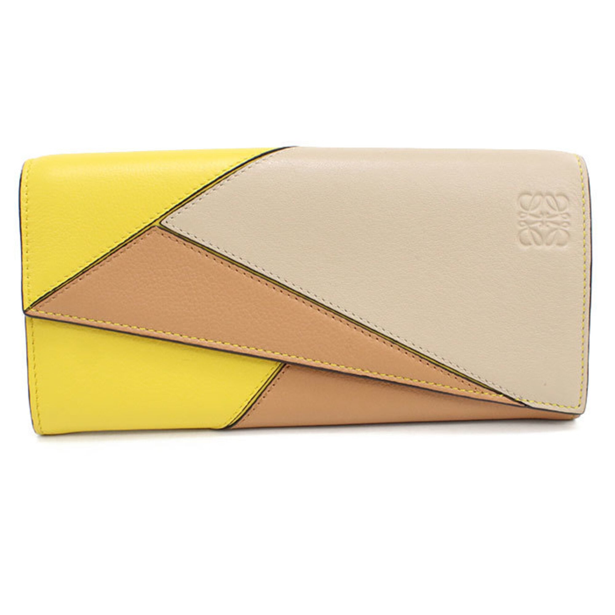 Loewe Yellow Leather Long Wallet (Bi-Fold) (Pre-Owned)