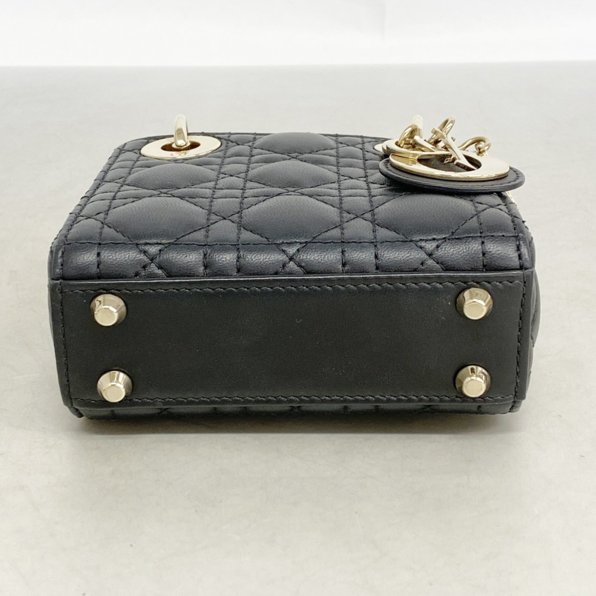 Christian Dior Black Leather Handbag (Pre-Owned)