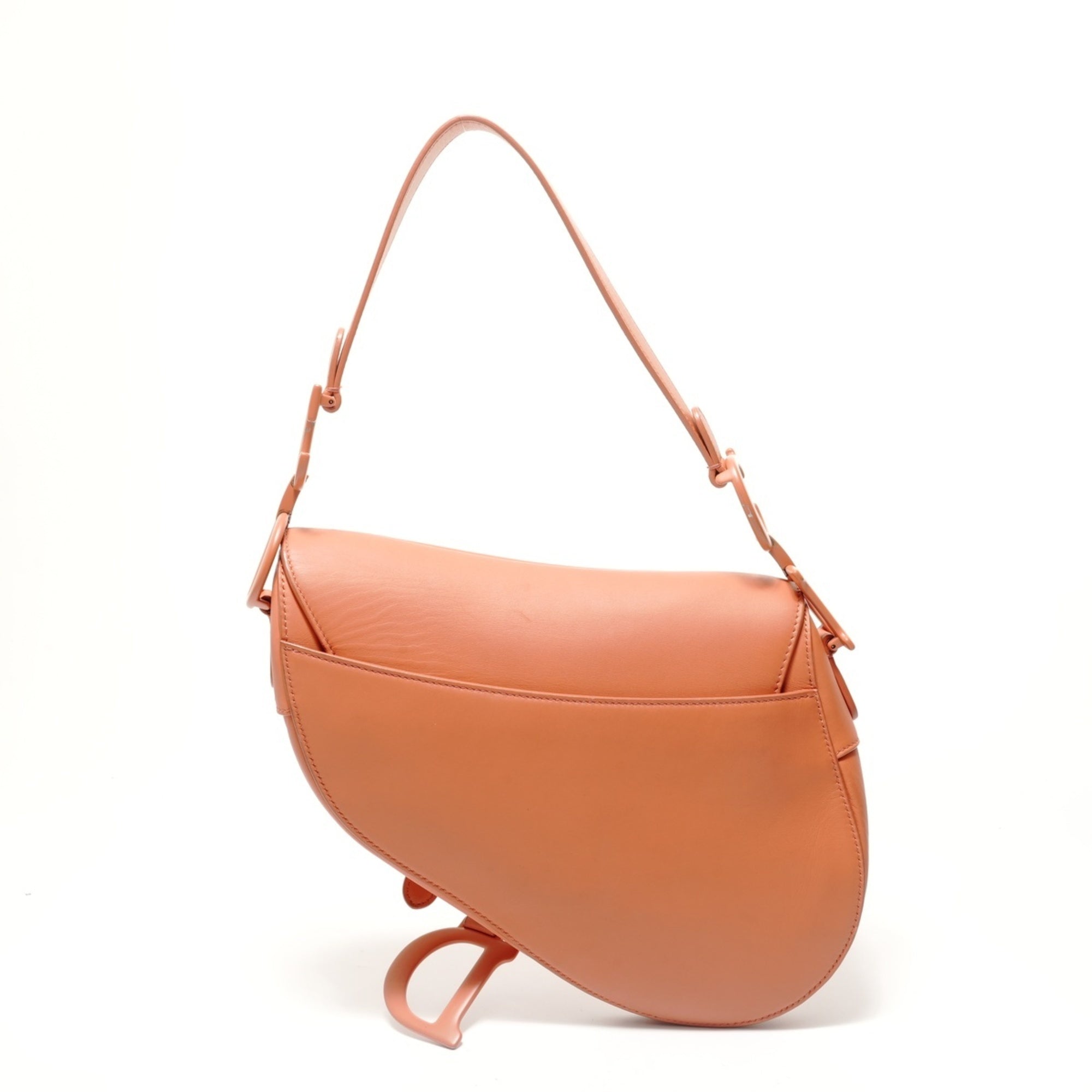 Christian Dior Orange Saddle Bag Shoulder Bag (Pre-Owned)