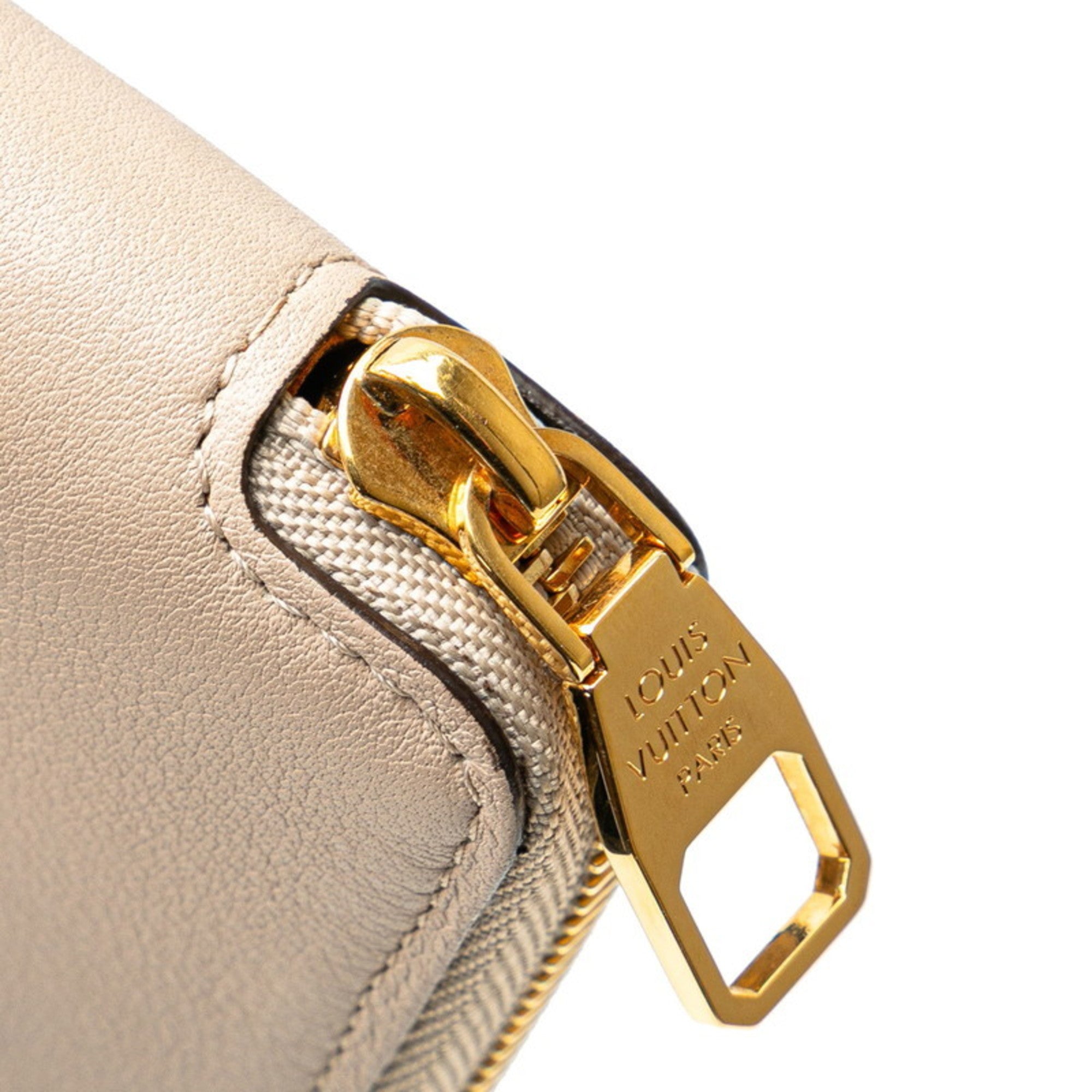 Louis Vuitton Brown Leather Long Wallet (Bi-Fold) (Pre-Owned)