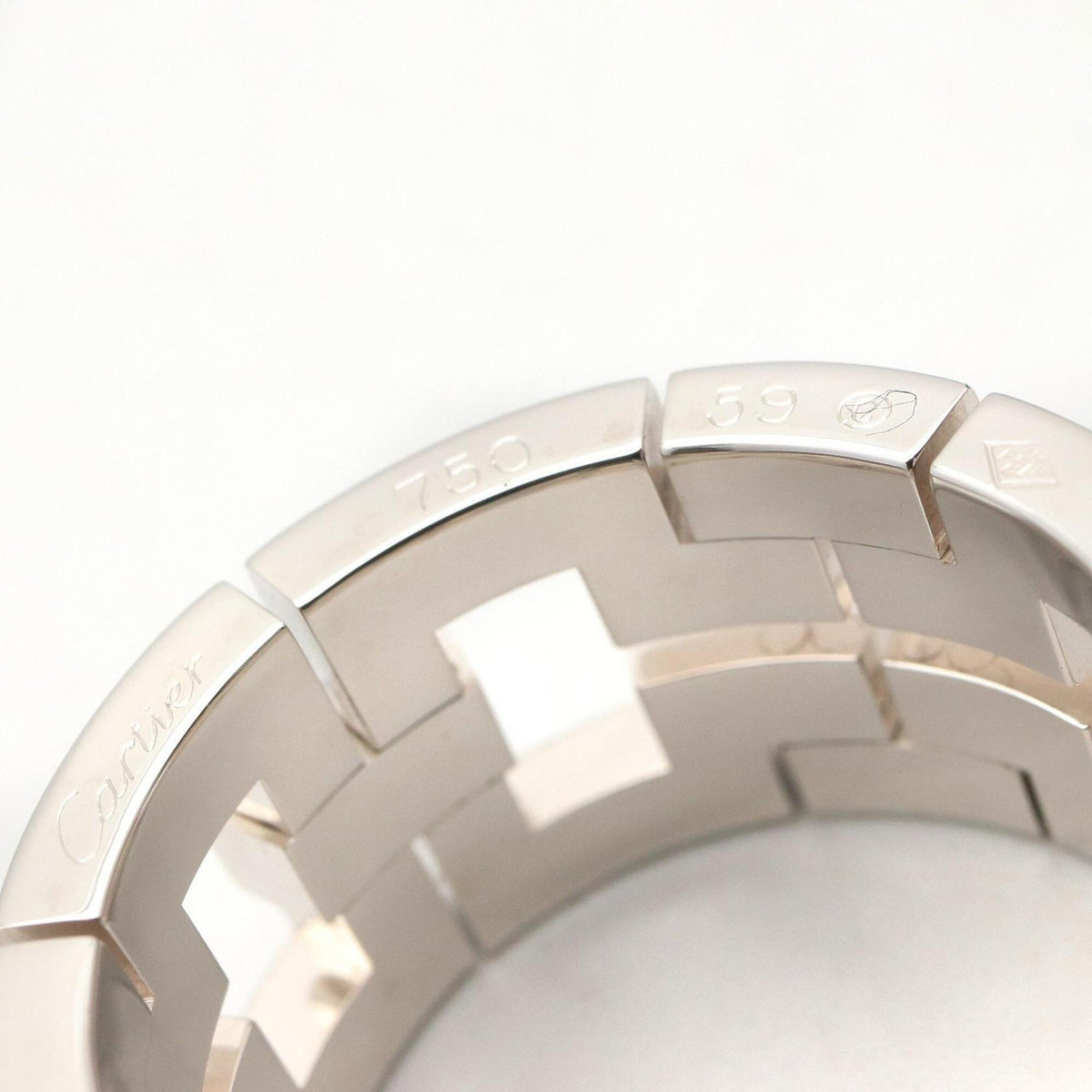 Cartier Silver White Gold (18K) Band Ring (Pre-Owned)
