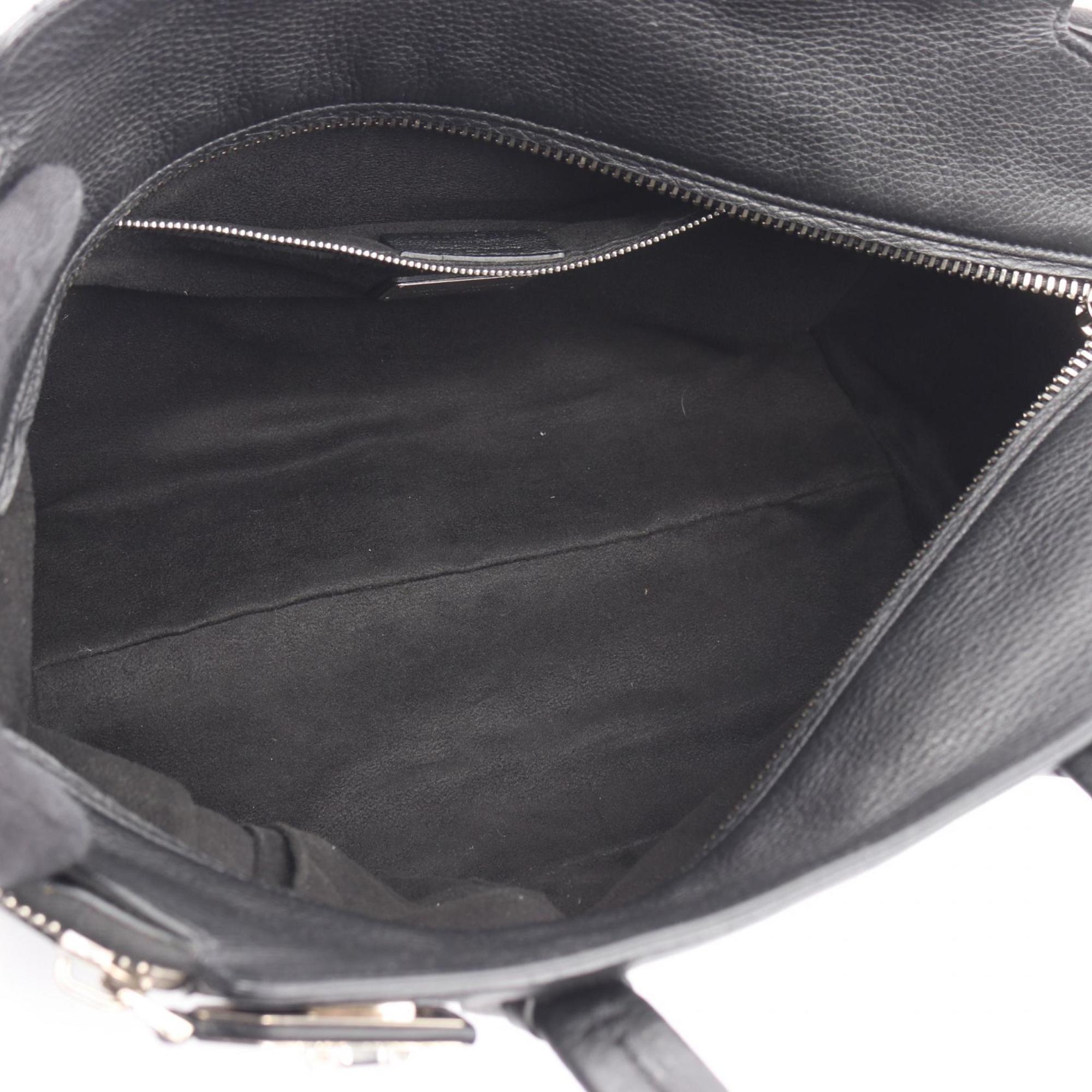 Salvatore Ferragamo Black Leather Handbag (Pre-Owned)