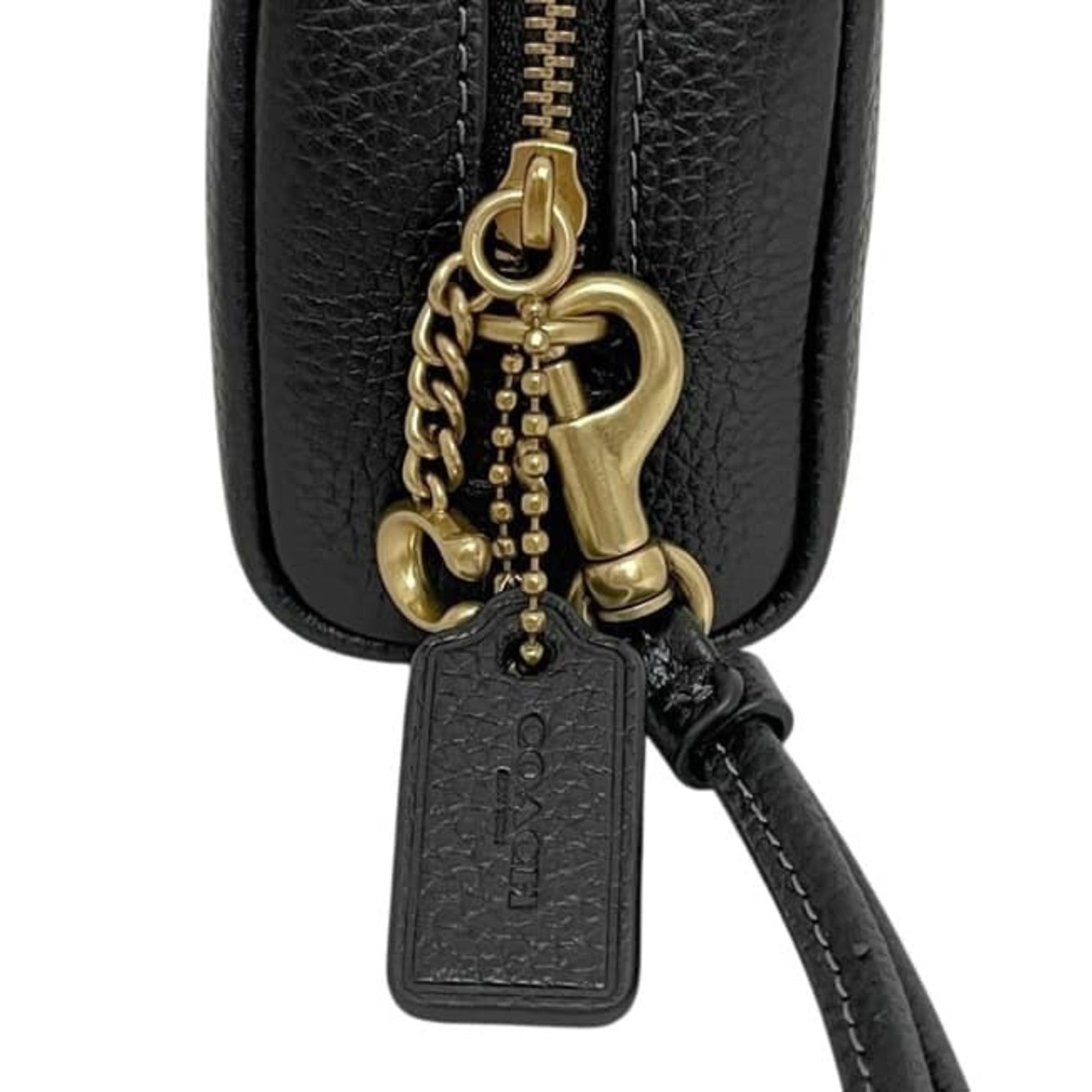 Coach Black Leather Pouch (Pre-Owned)