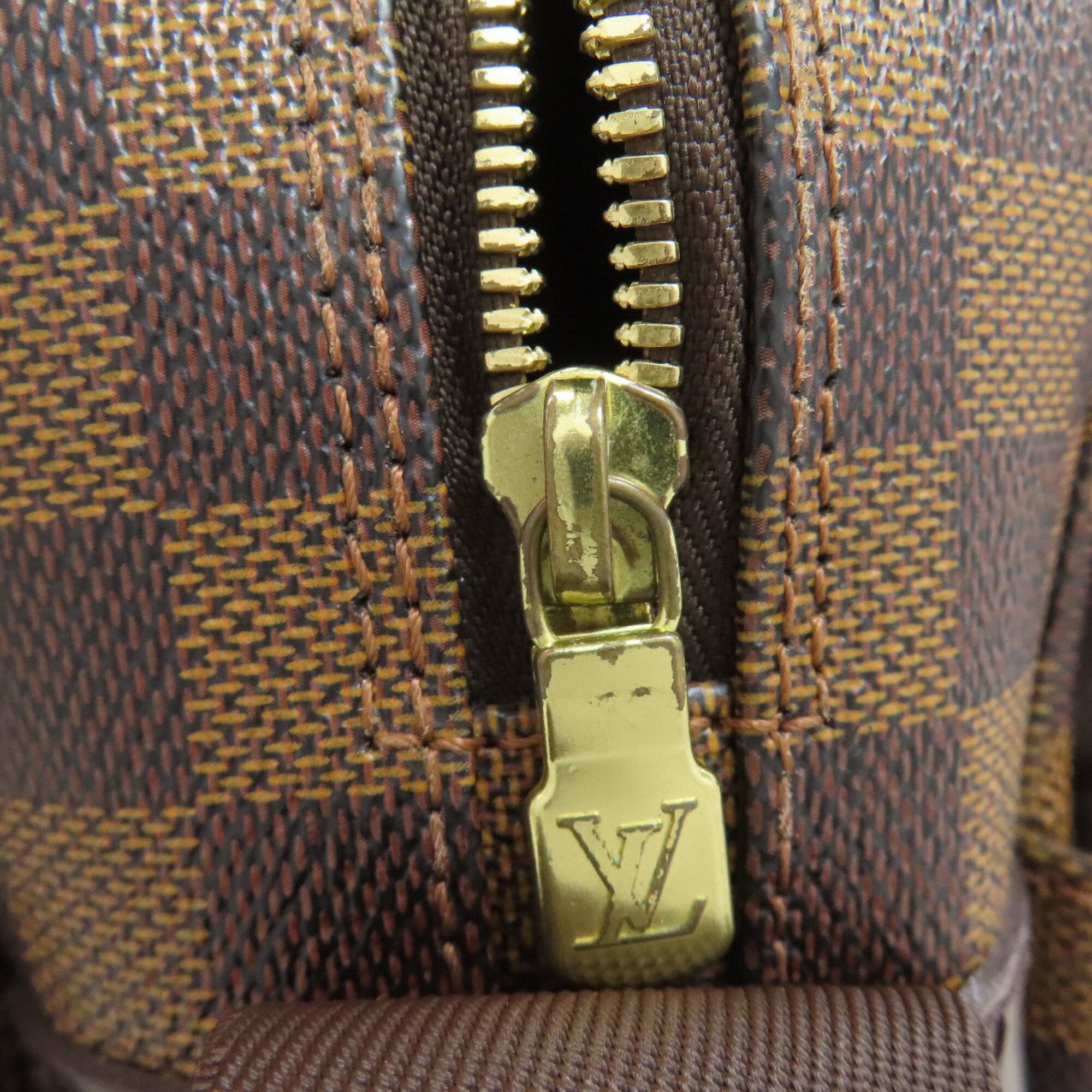 Louis Vuitton Damier Damier Canvas Ebene Damier Canvas Shoulder Bag (Pre-Owned)